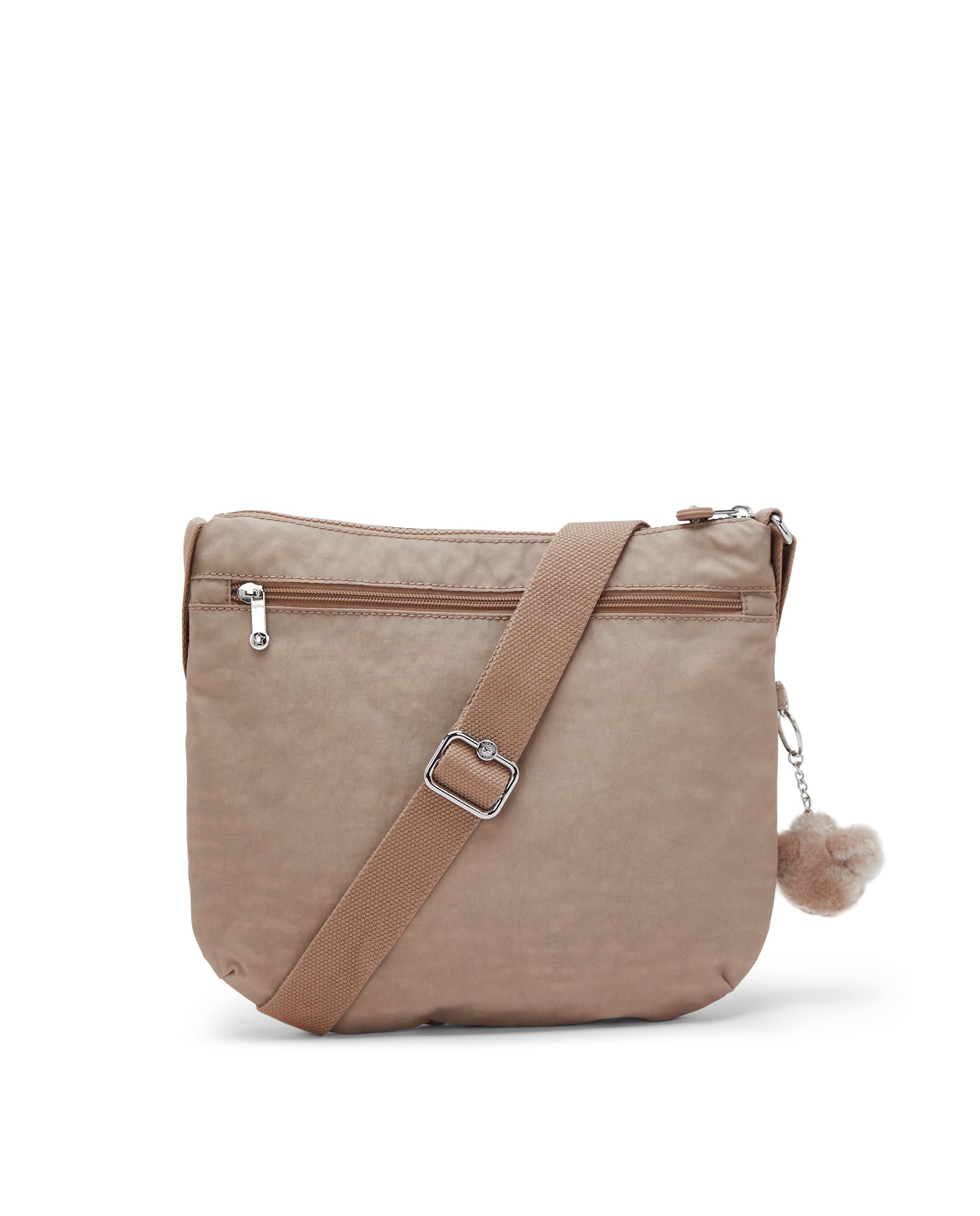 Bandolera de mujer con cremallera y asa regulable - Kipling - Beige Beige-3