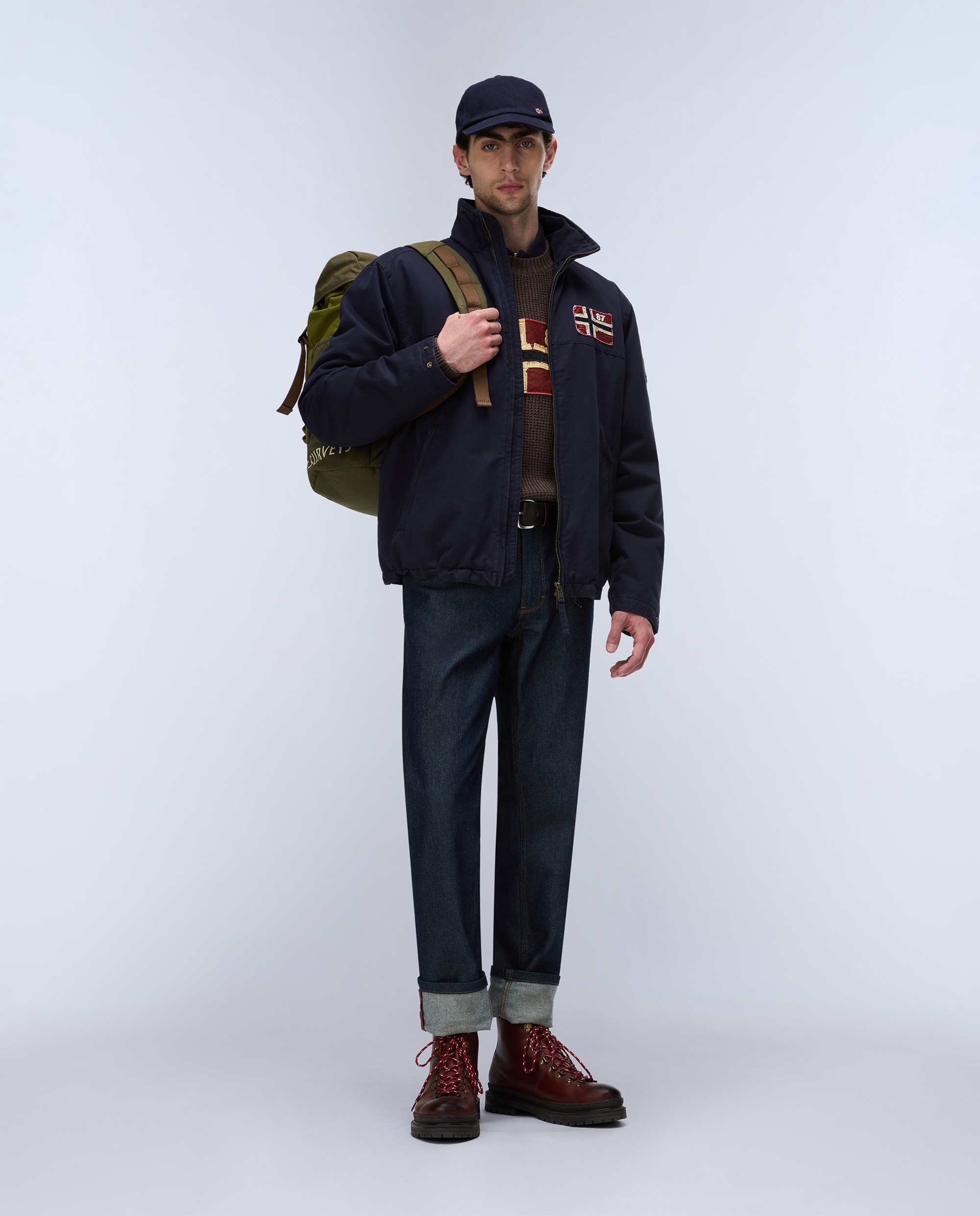 Imagen 0 de Chaqueta de hombre archive jkt cb acolchada con cremallera Azul marino