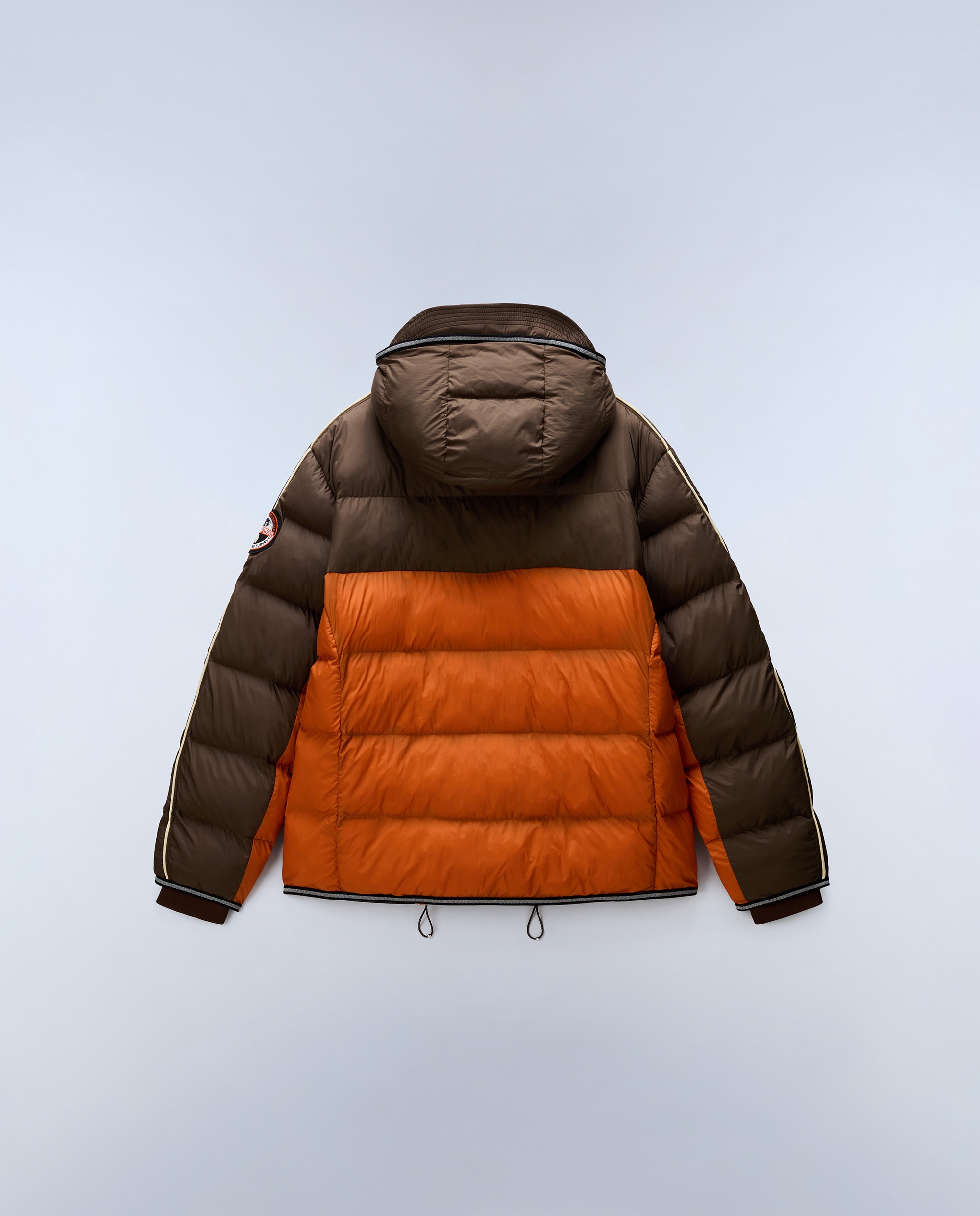 Plumífero de hombre archive jkt cb con capucha - Napapijri - Marrón / Naranja Marrón / Naranja-8