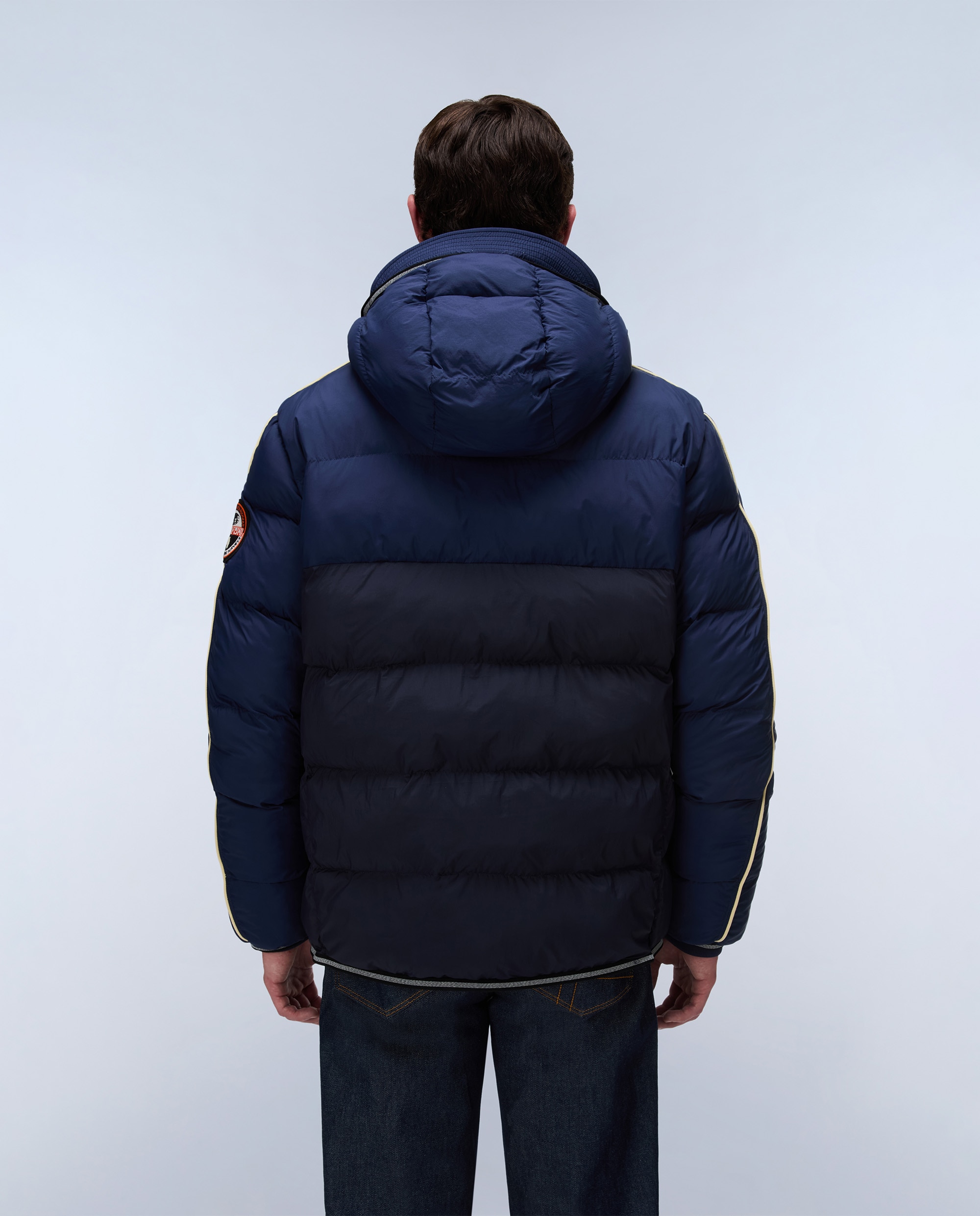 Plumífero de hombre archive jkt cb con capucha - Napapijri - Azul marino Azul marino-5