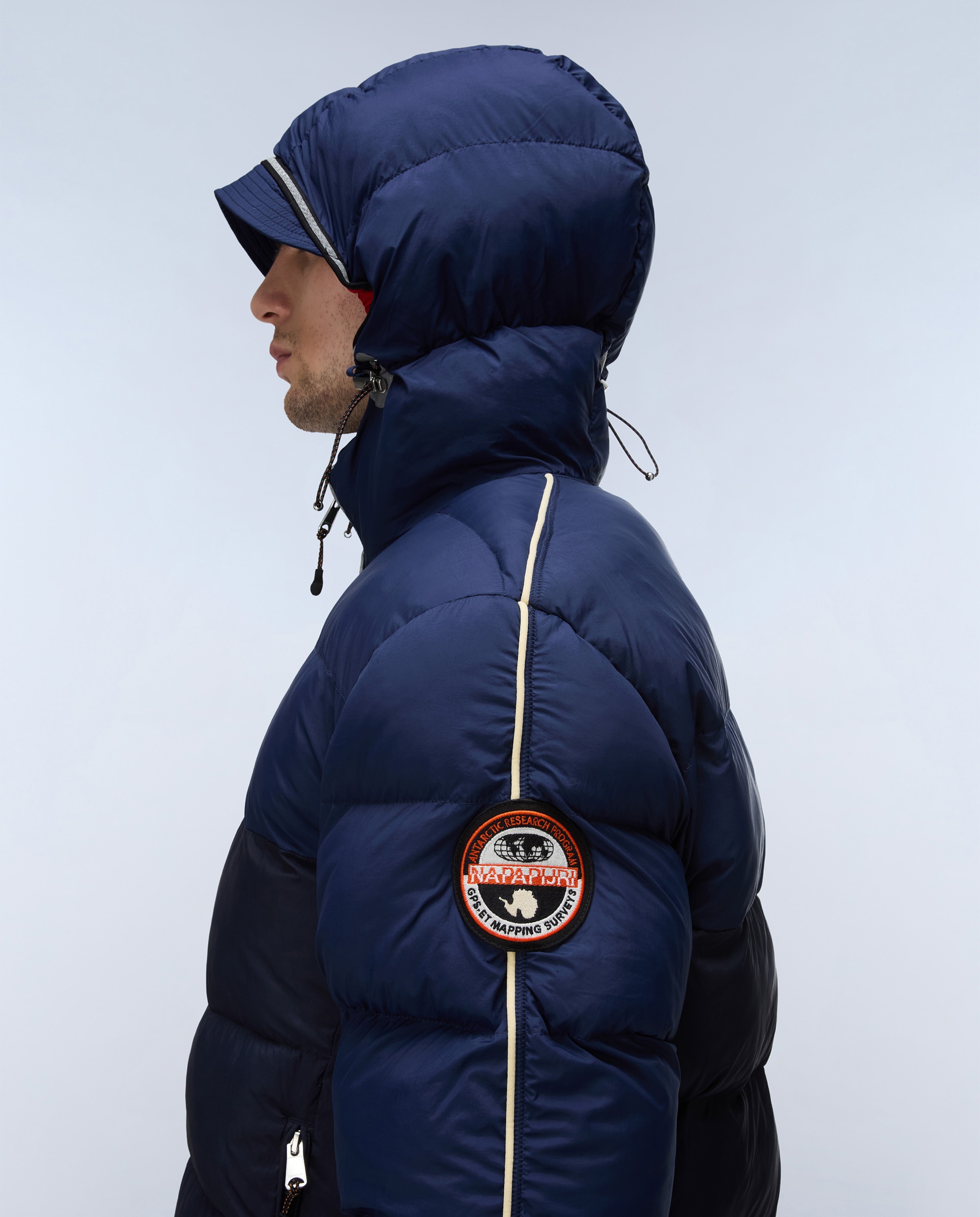 Plumífero de hombre archive jkt cb con capucha - Napapijri - Azul marino Azul marino-6