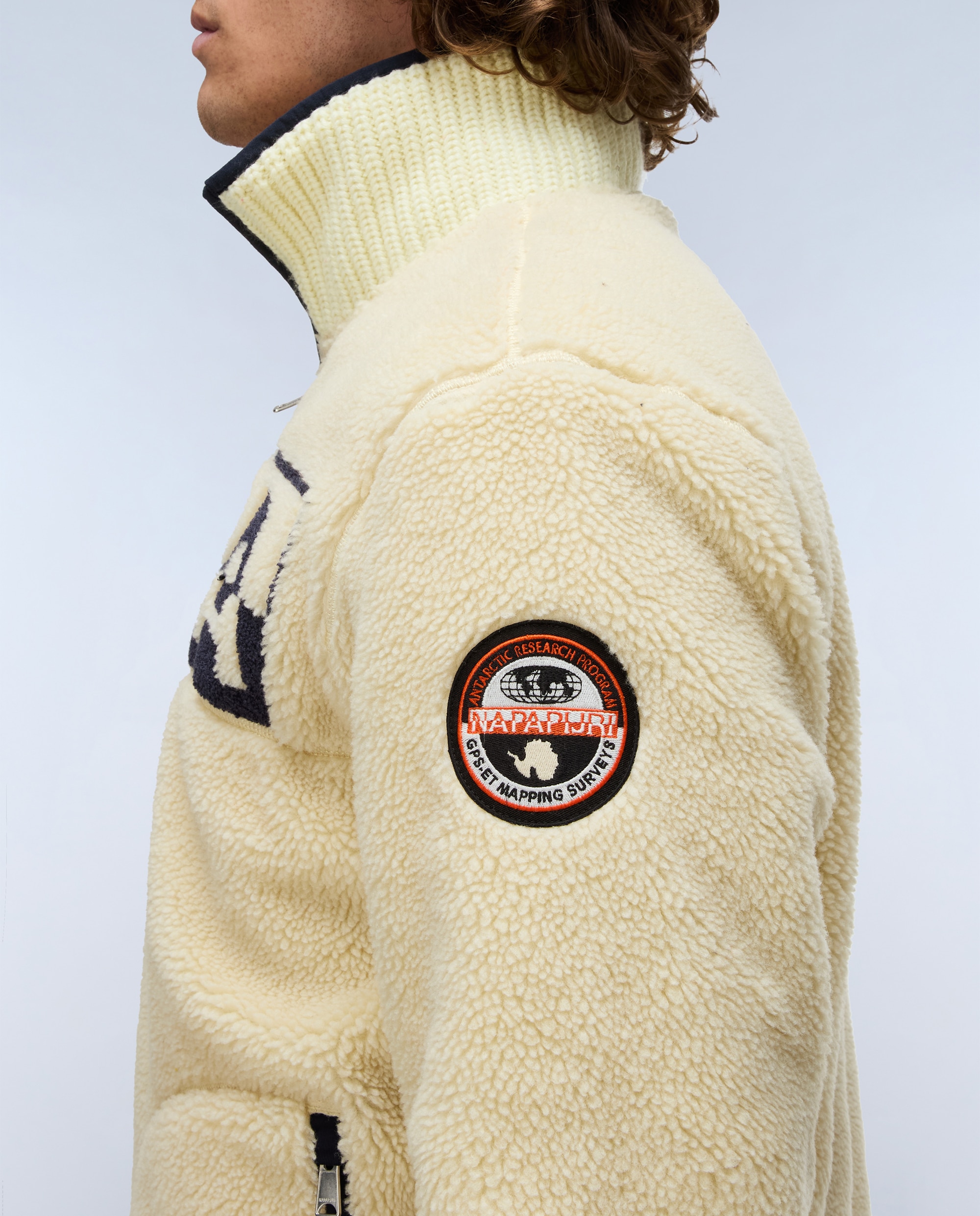 Sudadera de felpa de hombre archive fz con cremallera - Napapijri - Marrón chocolate Marrón chocolate-6