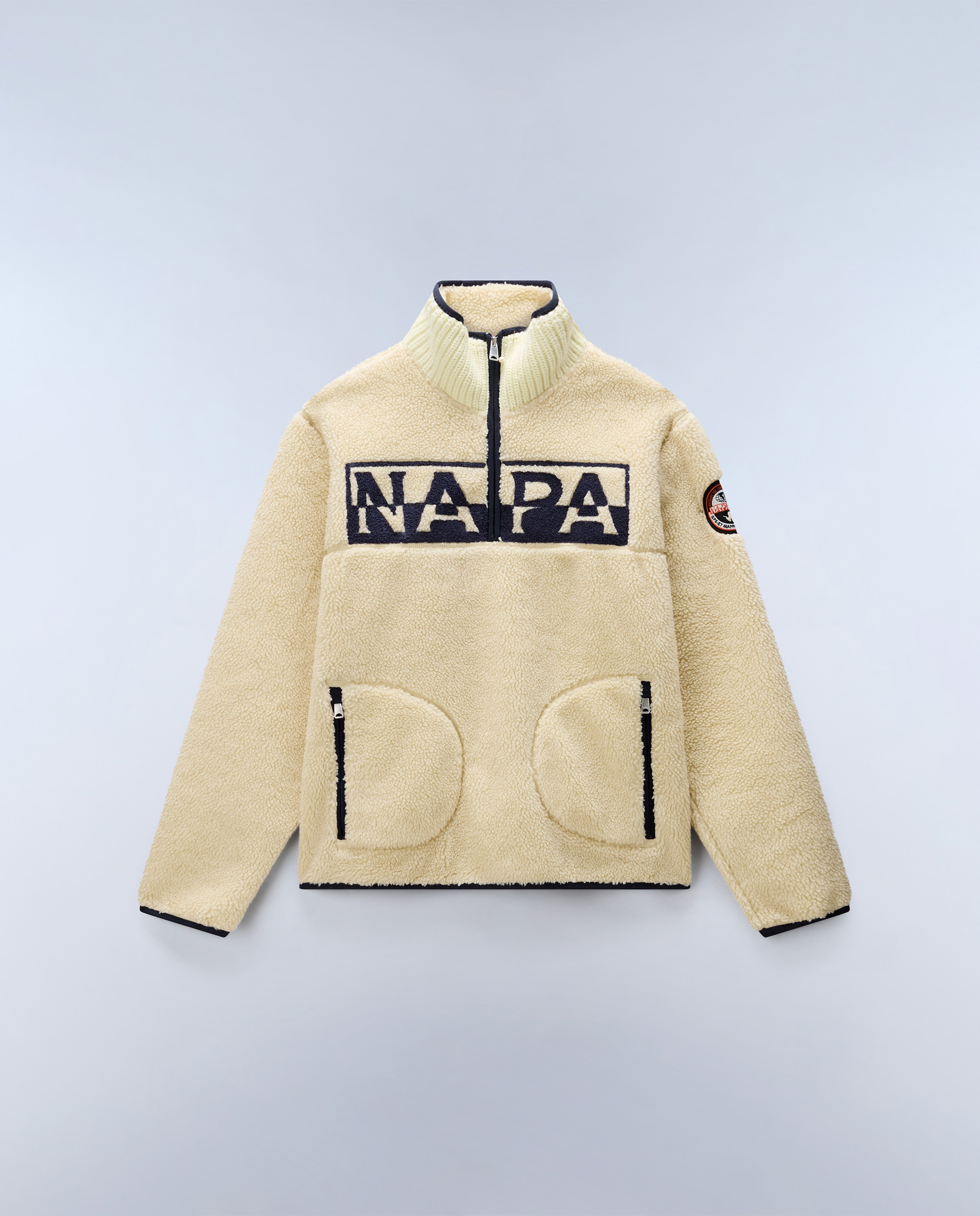 Sudadera de felpa de hombre archive fz con cremallera - Napapijri - Marrón chocolate Marrón chocolate-7