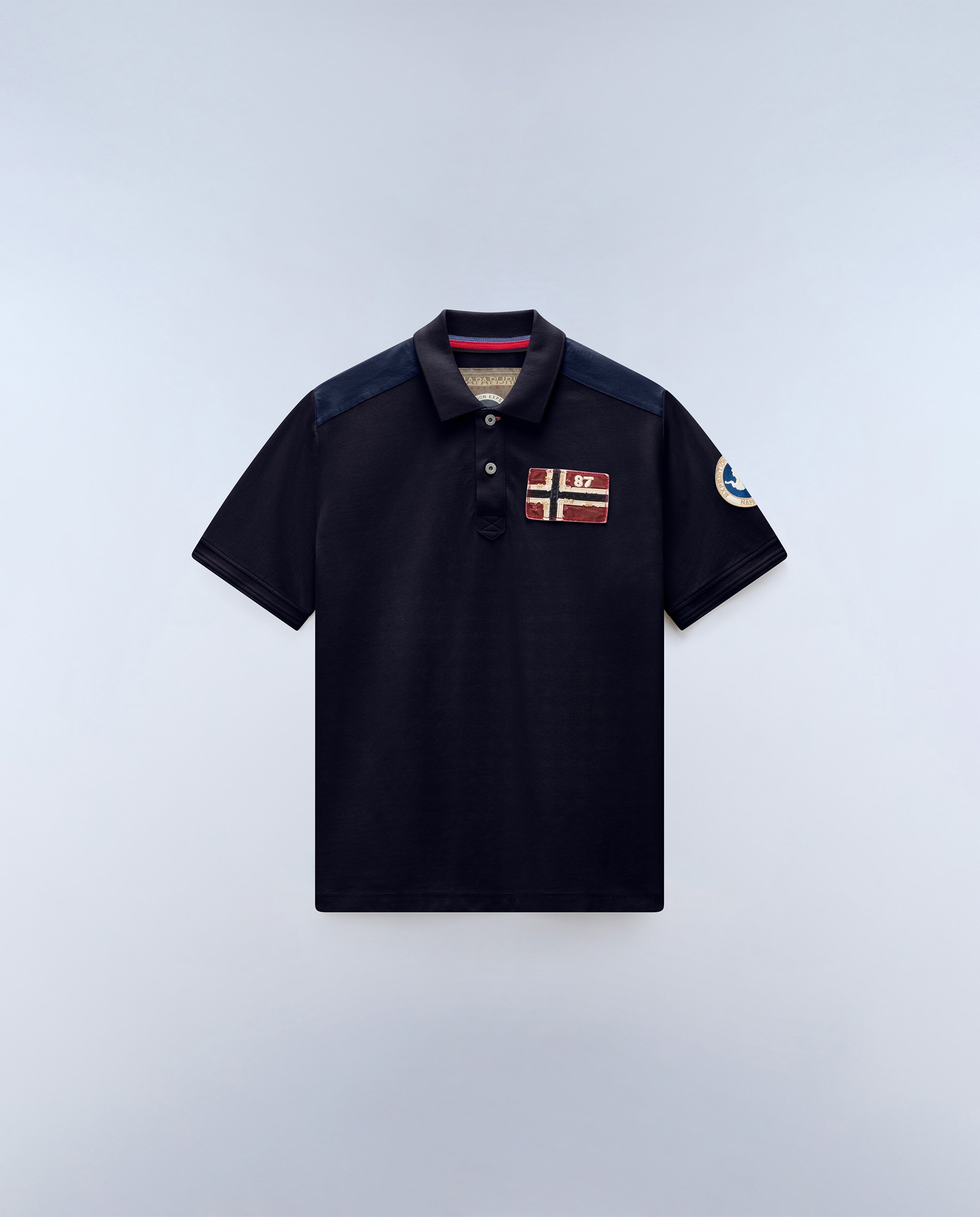 Polo de hombre archive con logo frontal de manga corta - Napapijri - Azul marino Azul marino-6