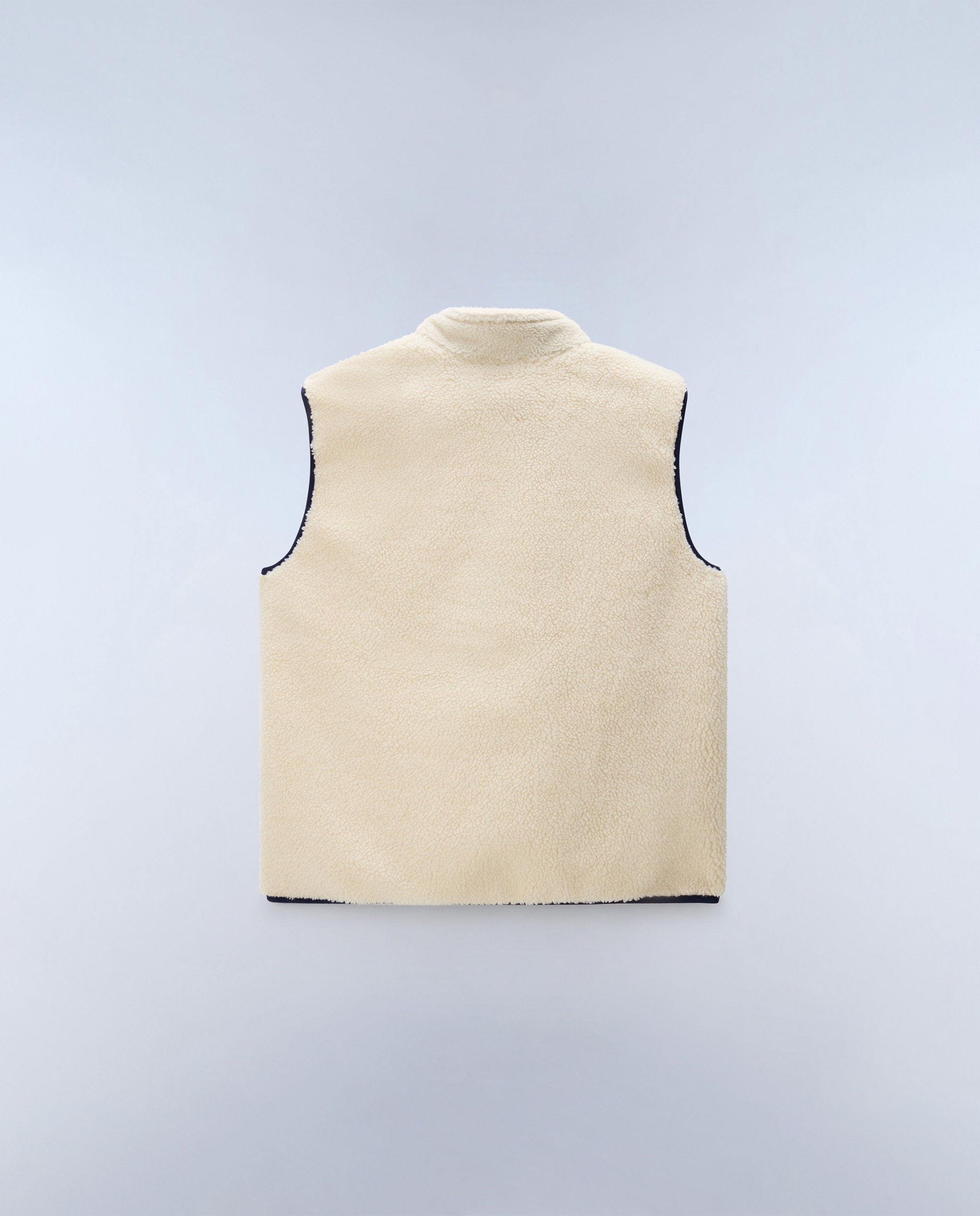 Chaleco forro polar de hombre yupik v con cremallera - Napapijri - Blanco / Azul Blanco / Azul-8