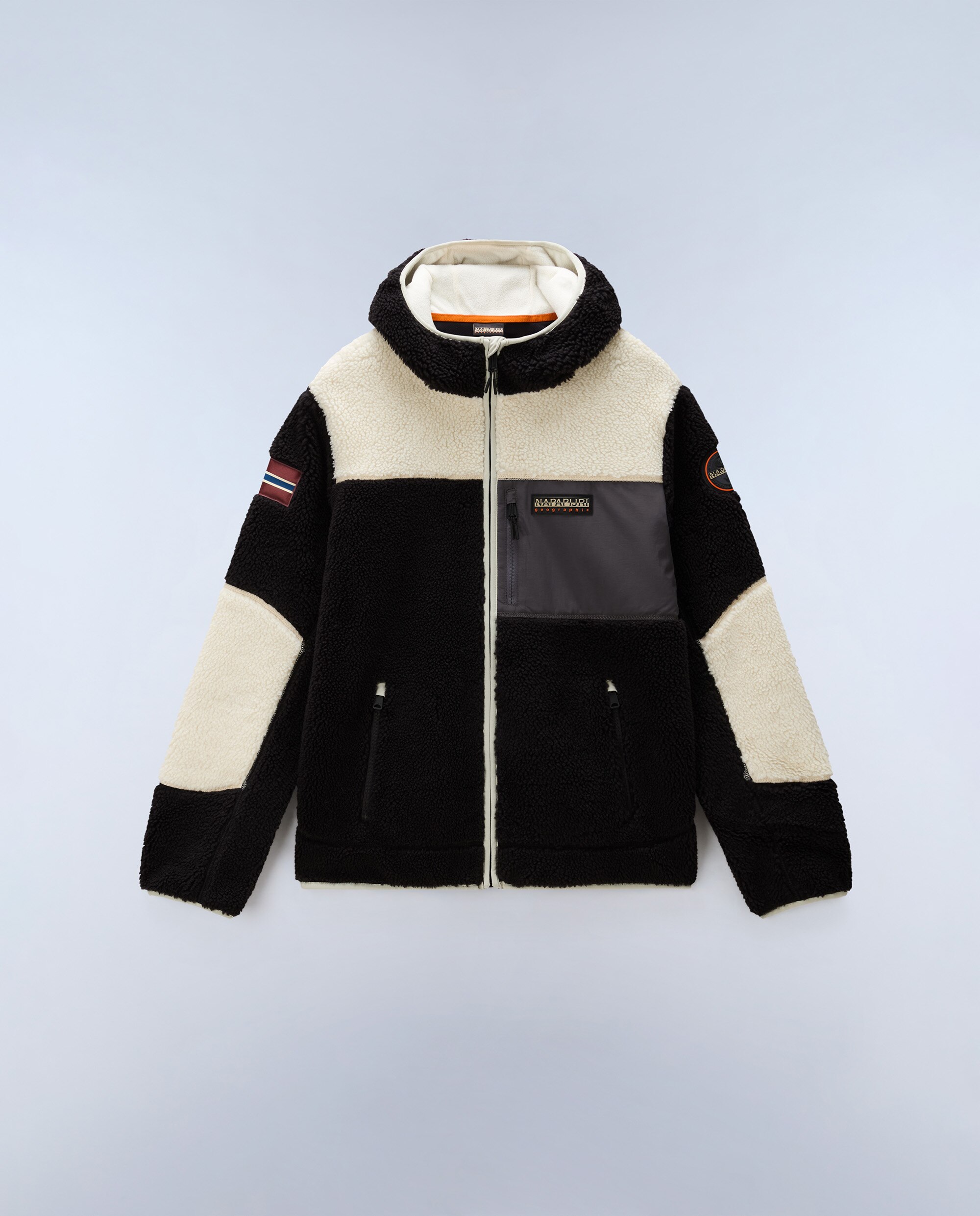 Sudadera de forro polar de hombre yupik fzh con cremallera y con capucha - Napapijri - Negro Negro-6