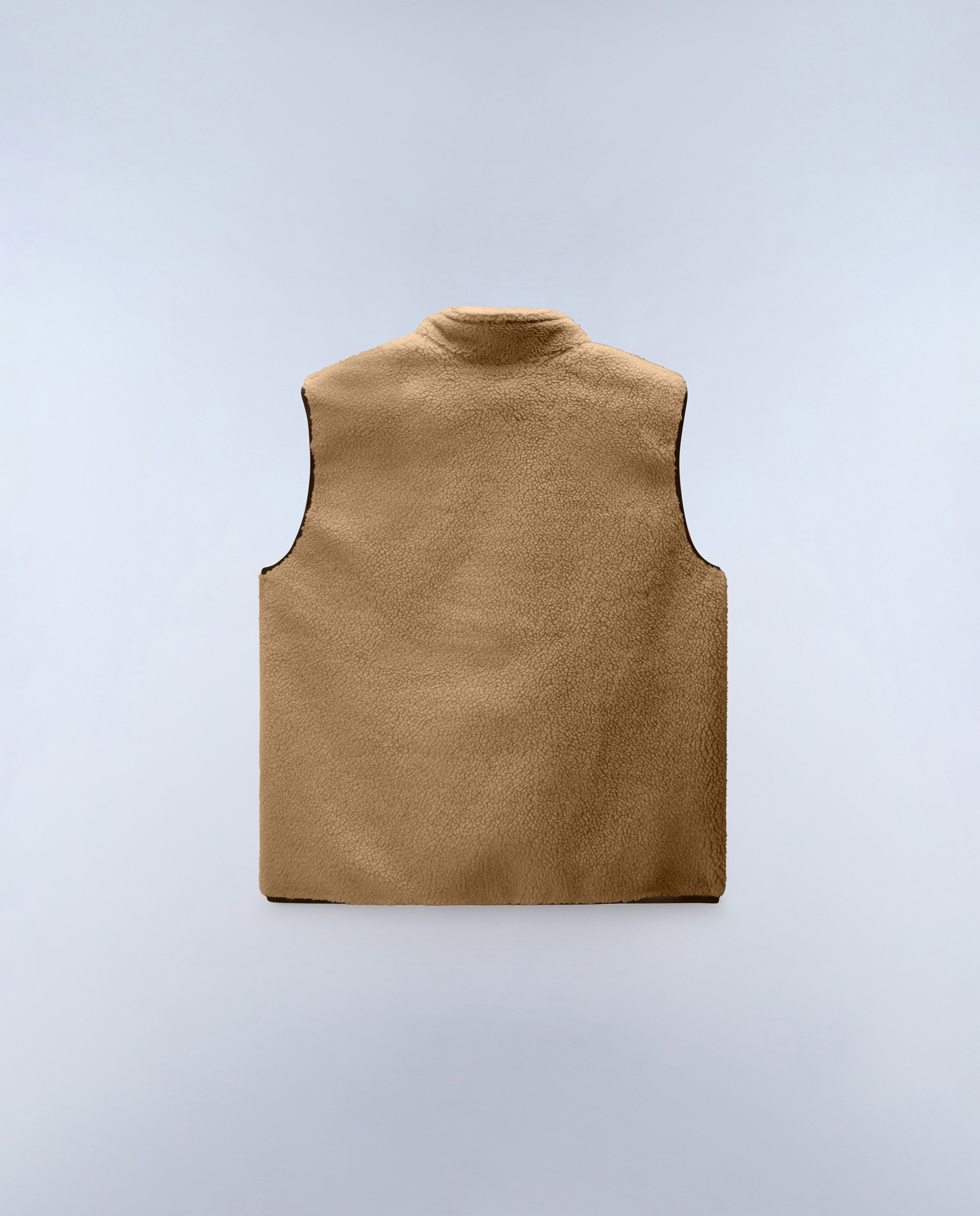 Chaleco forro polar de hombre yupik v con cremallera - Napapijri - Marrón Marrón-8