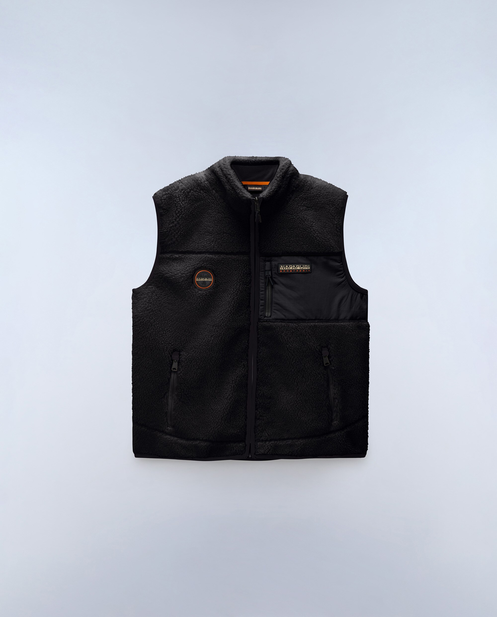 Chaleco forro polar de hombre yupik v con cremallera - Napapijri - Negro Negro-7
