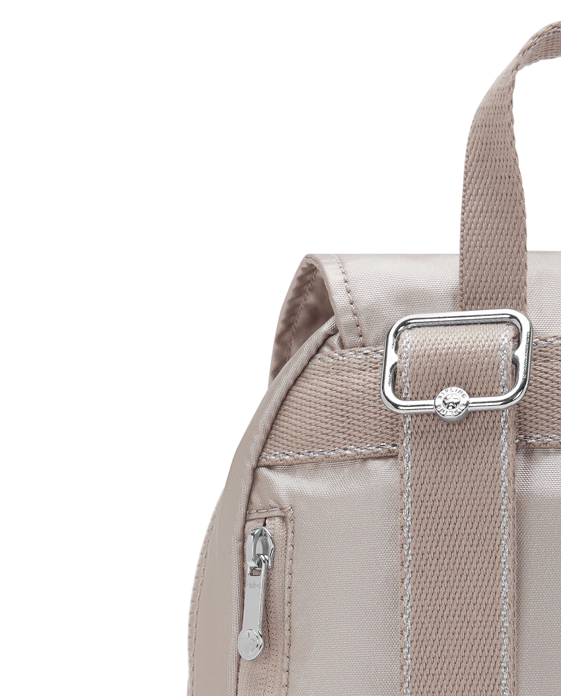 Mochila mini de mujer con bolsillos externos - Kipling - Piedra Piedra-5