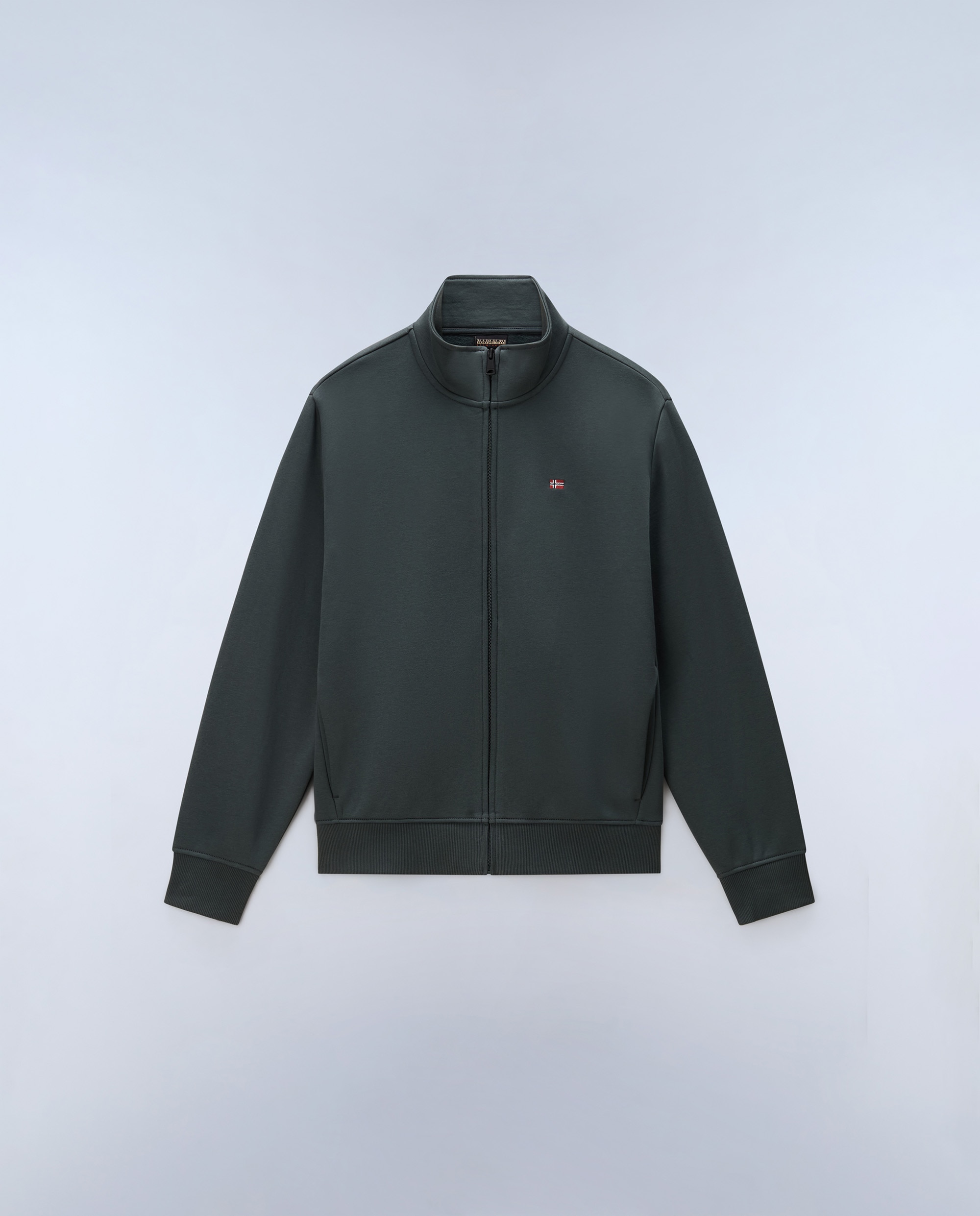 Sudadera de hombre balis fz win con cremallera completa - Napapijri - Verde grisáceo Verde grisáceo-6