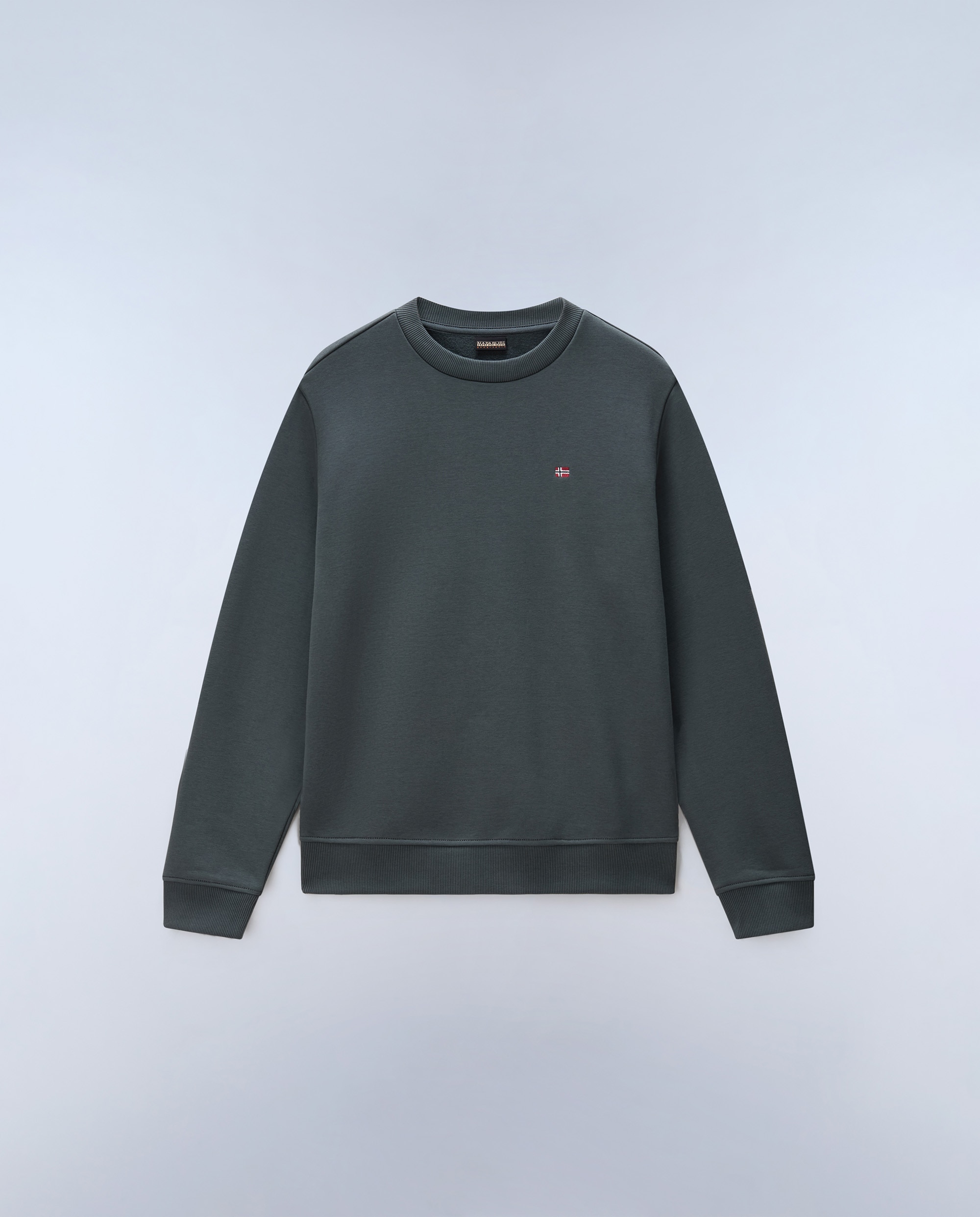 Sudadera de hombre balis c wint con cuello redondo - Napapijri - Verde grisáceo Verde grisáceo-5