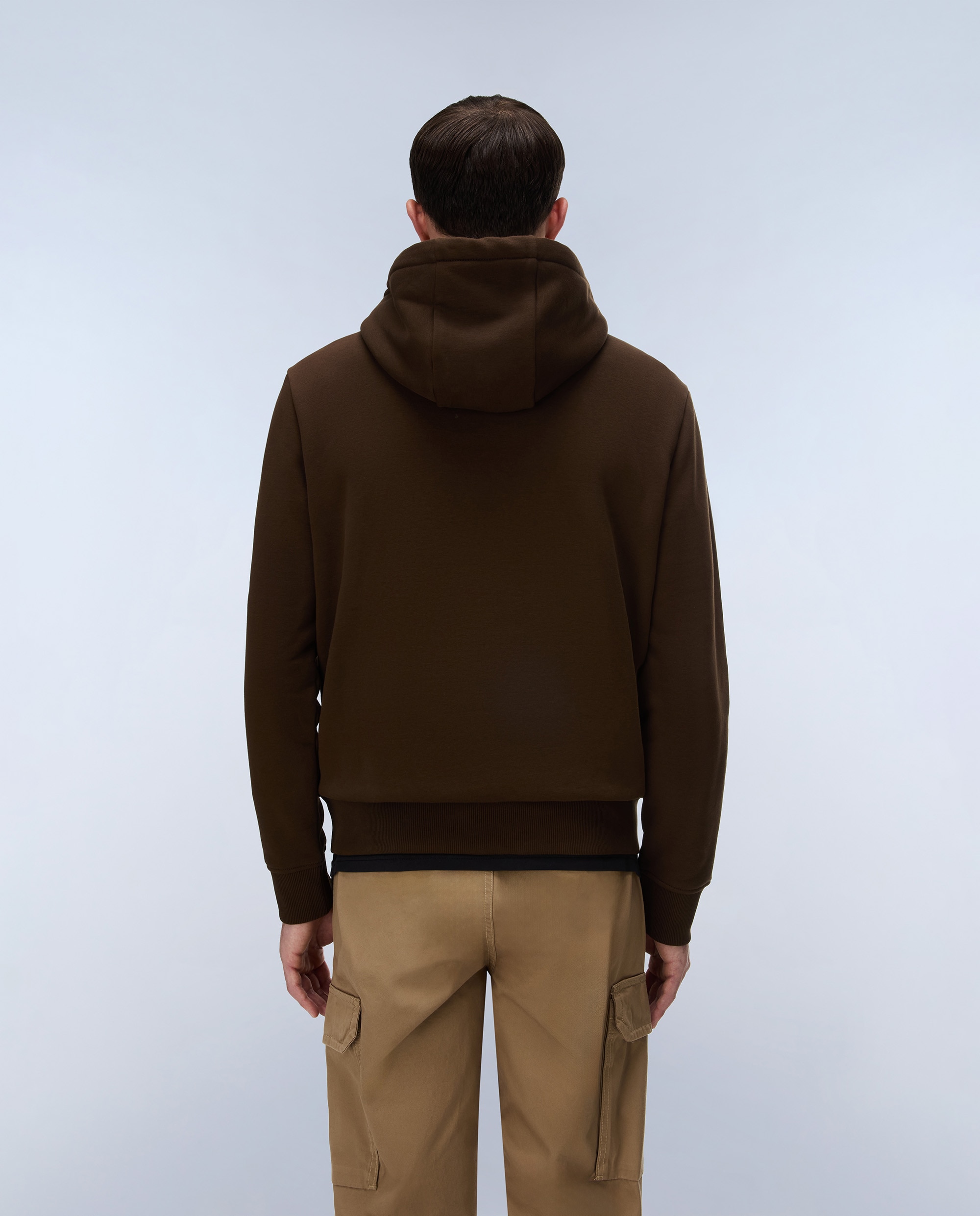 Sudadera de hombre balis h wint con capucha - Napapijri - Marrón chocolate Marrón chocolate-2