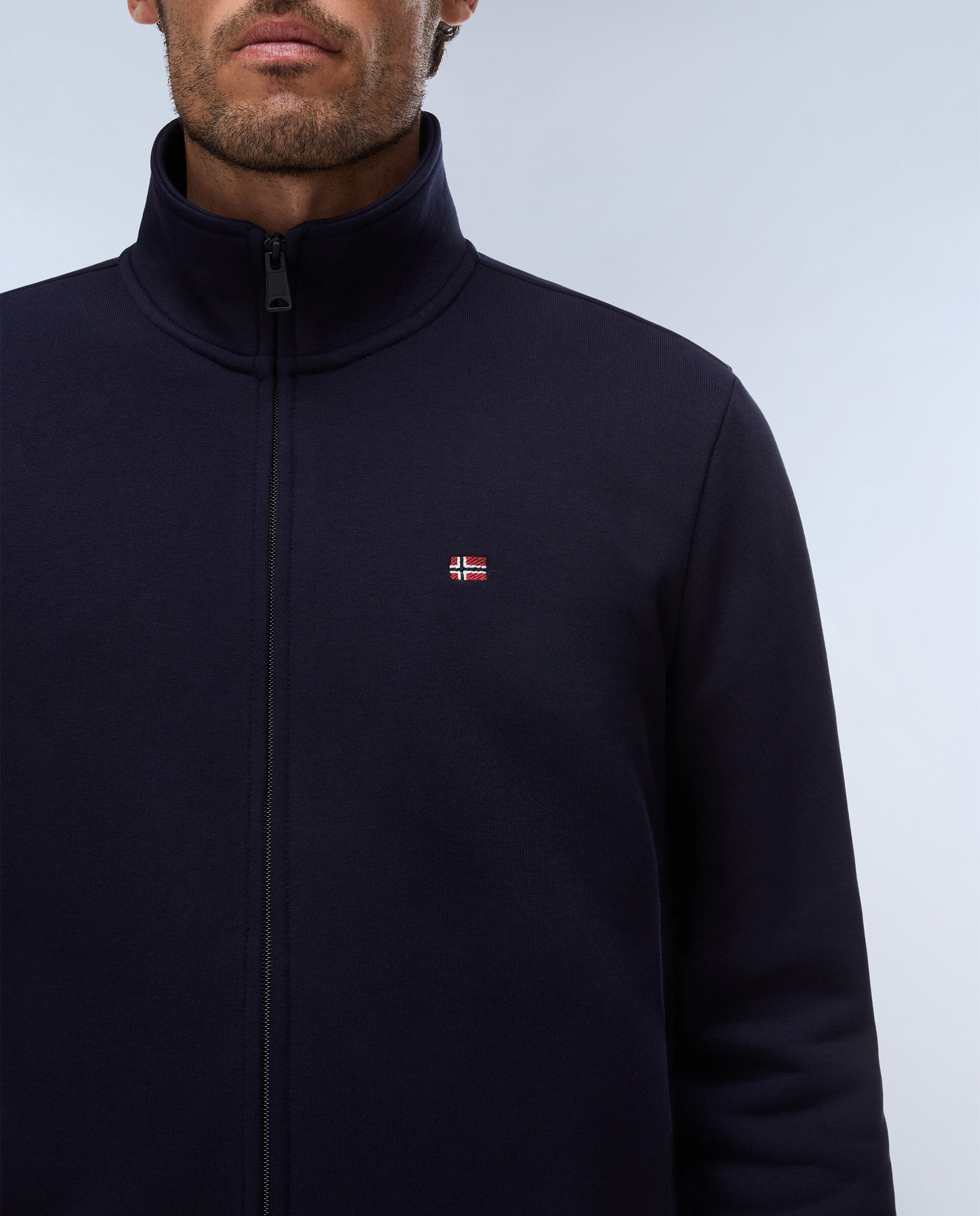 Sudadera de hombre balis fz win con cremallera completa - Napapijri - Azul marino Azul marino-4