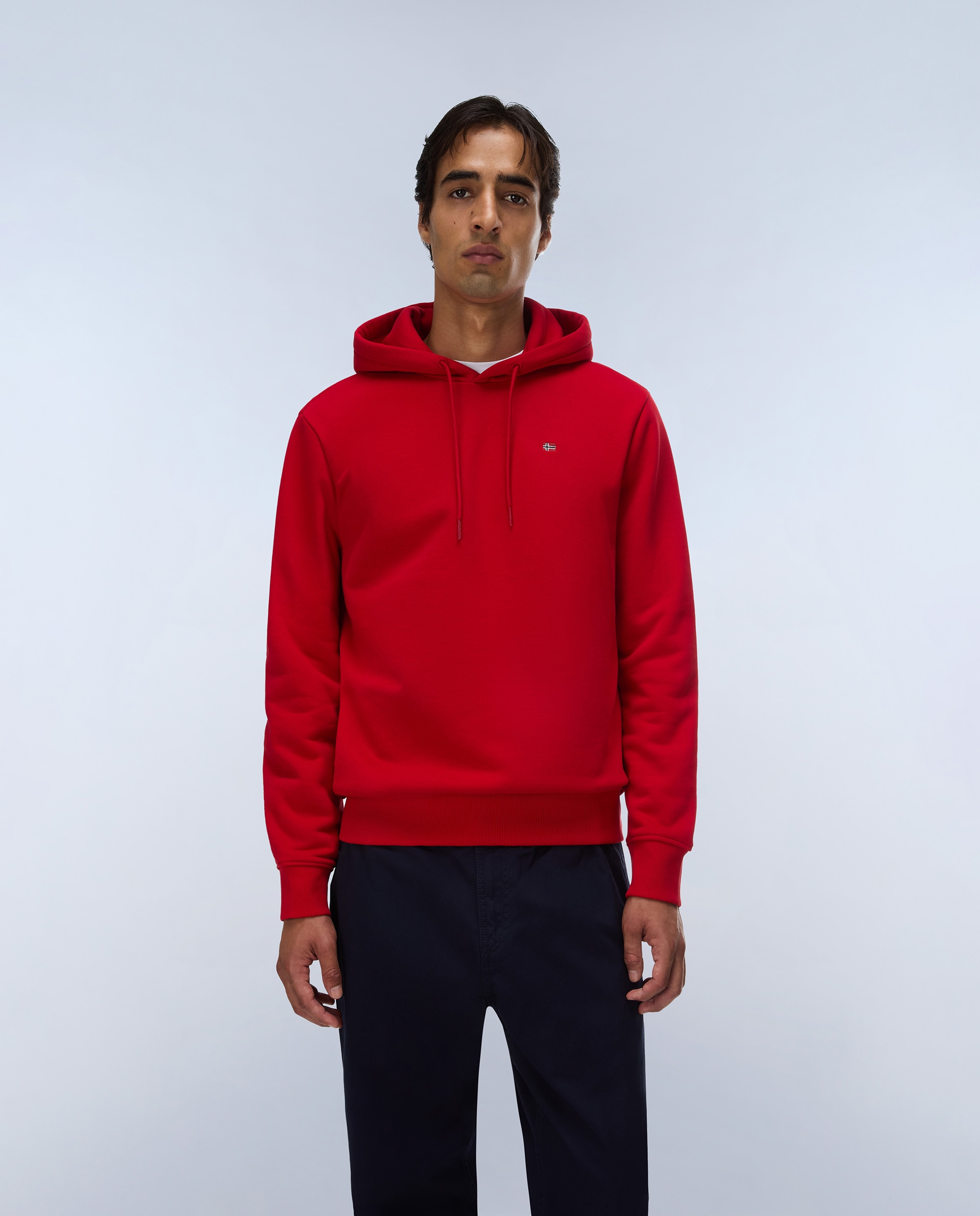 Sudadera de hombre balis h wint con capucha - Napapijri - Rojo Rojo-1