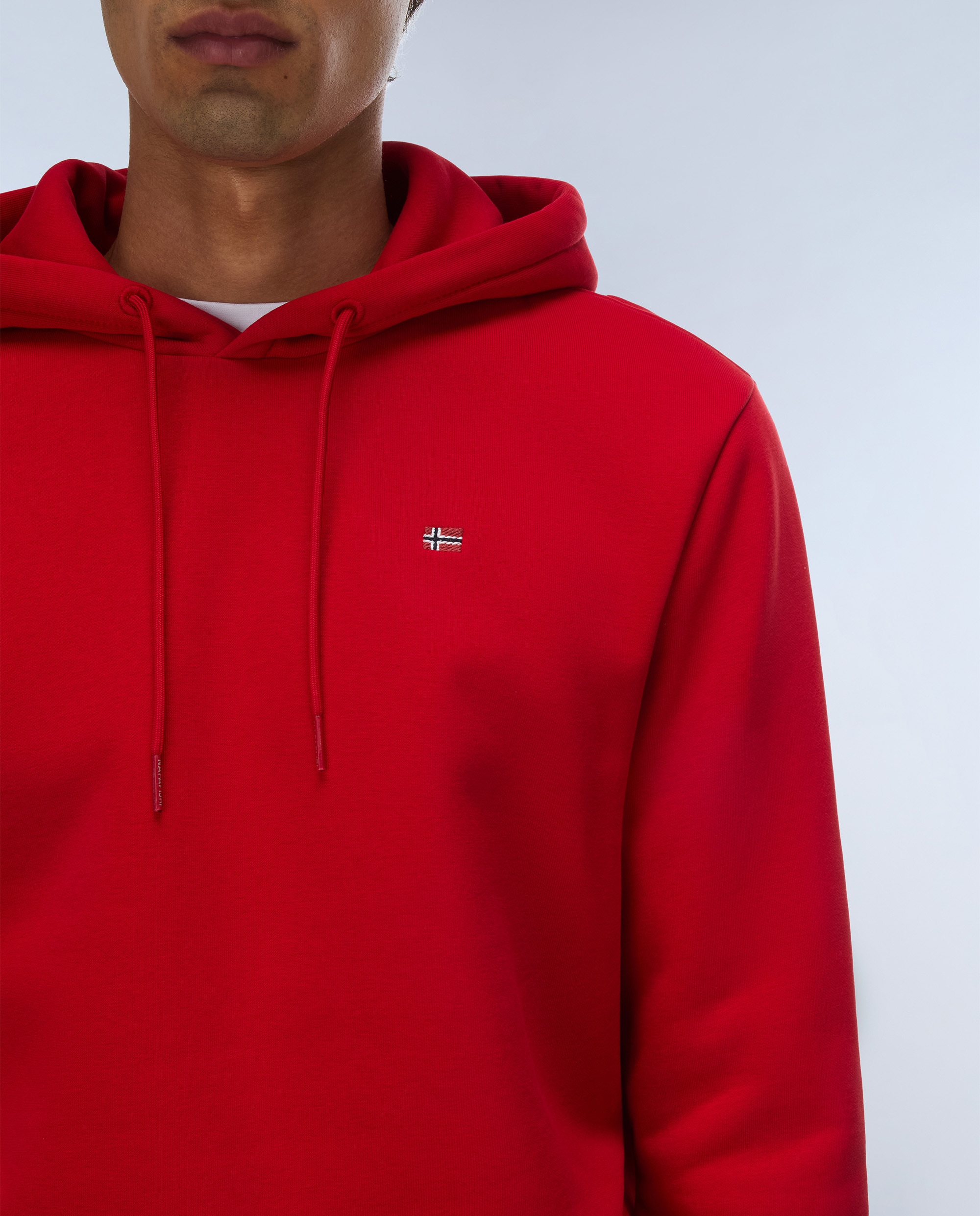Sudadera de hombre balis h wint con capucha - Napapijri - Rojo Rojo-3
