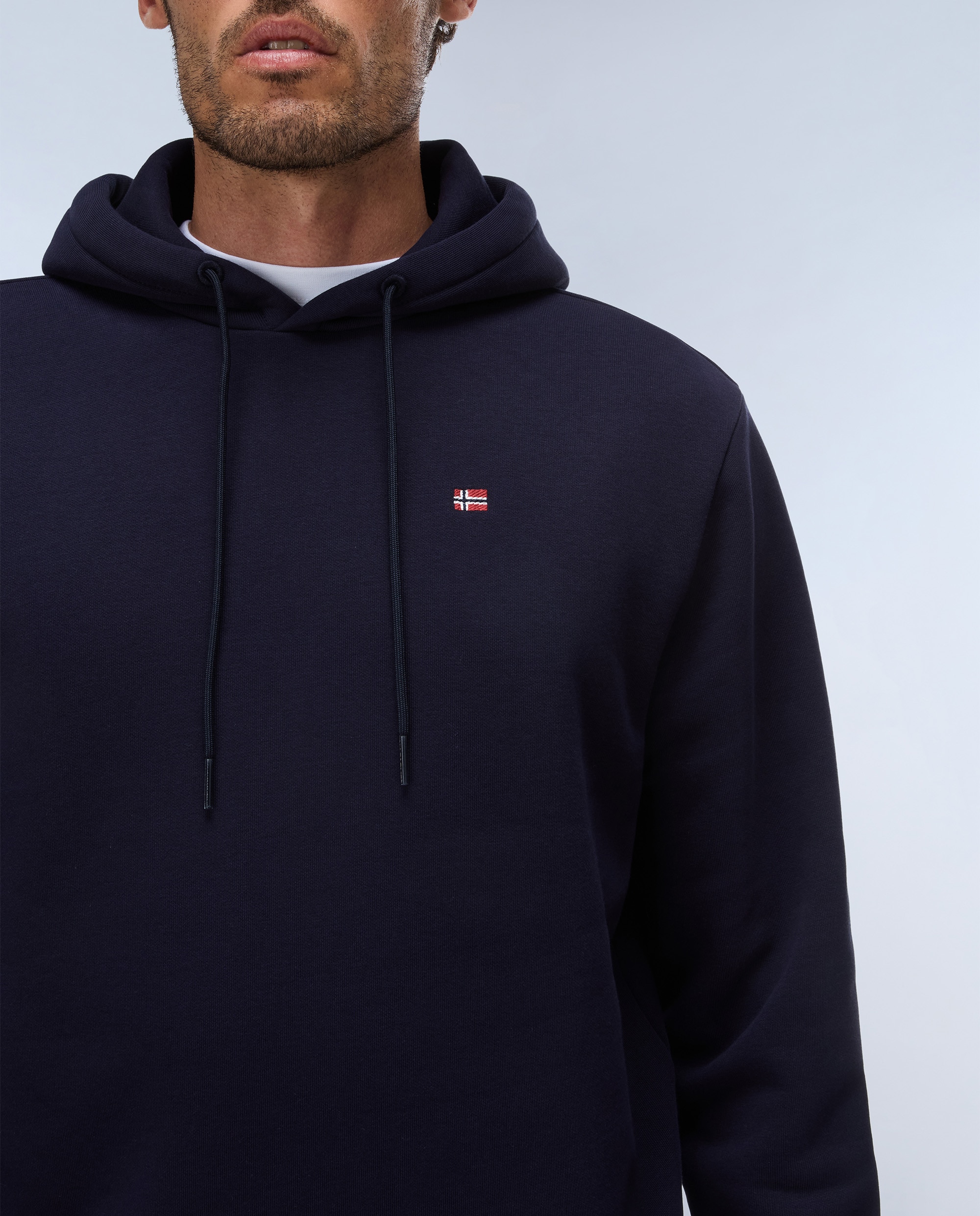 Sudadera de hombre balis h wint con capucha - Napapijri - Azul marino Azul marino-3
