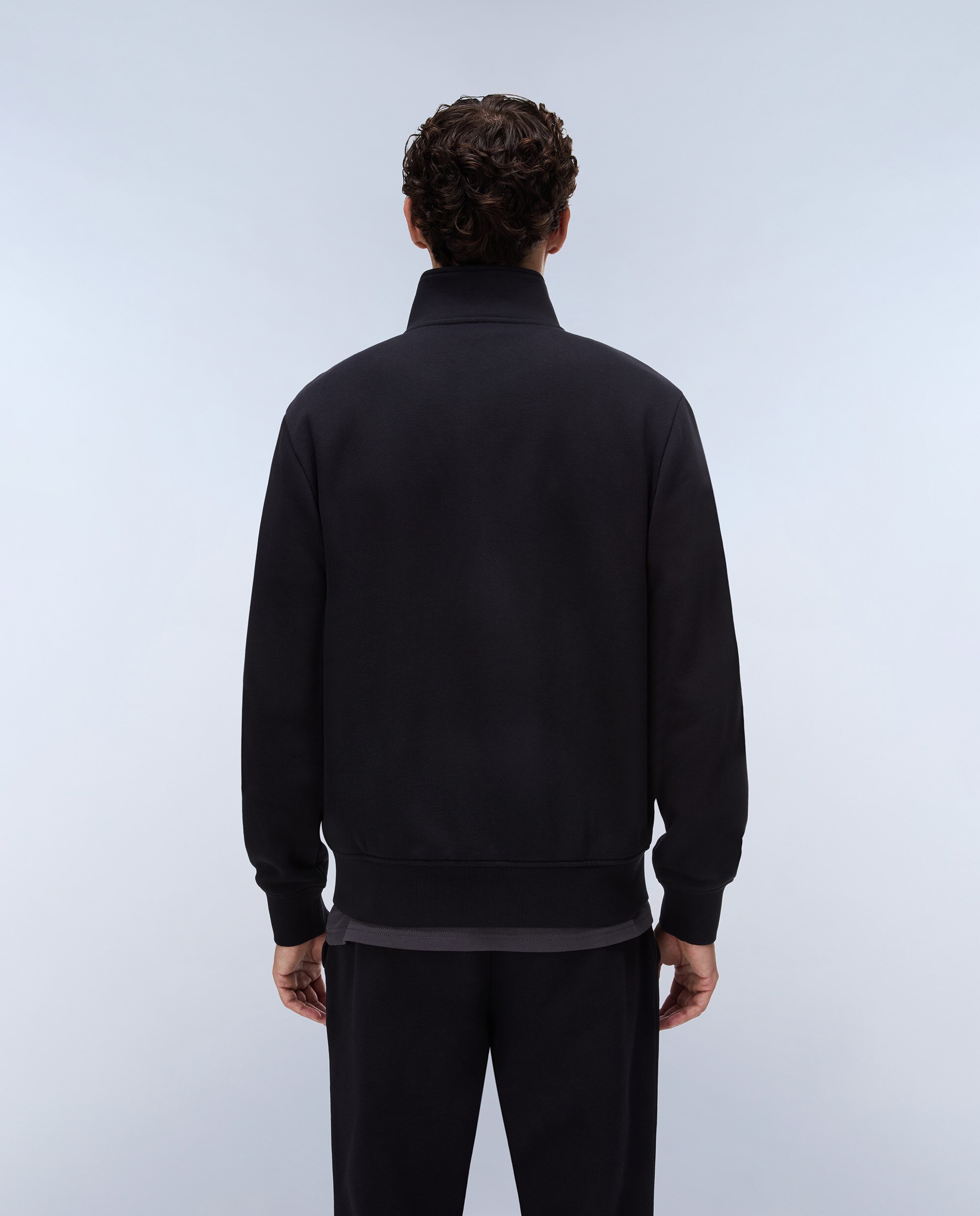 Sudadera de hombre balis fz wint con cremallera - Napapijri - Negro Negro-3