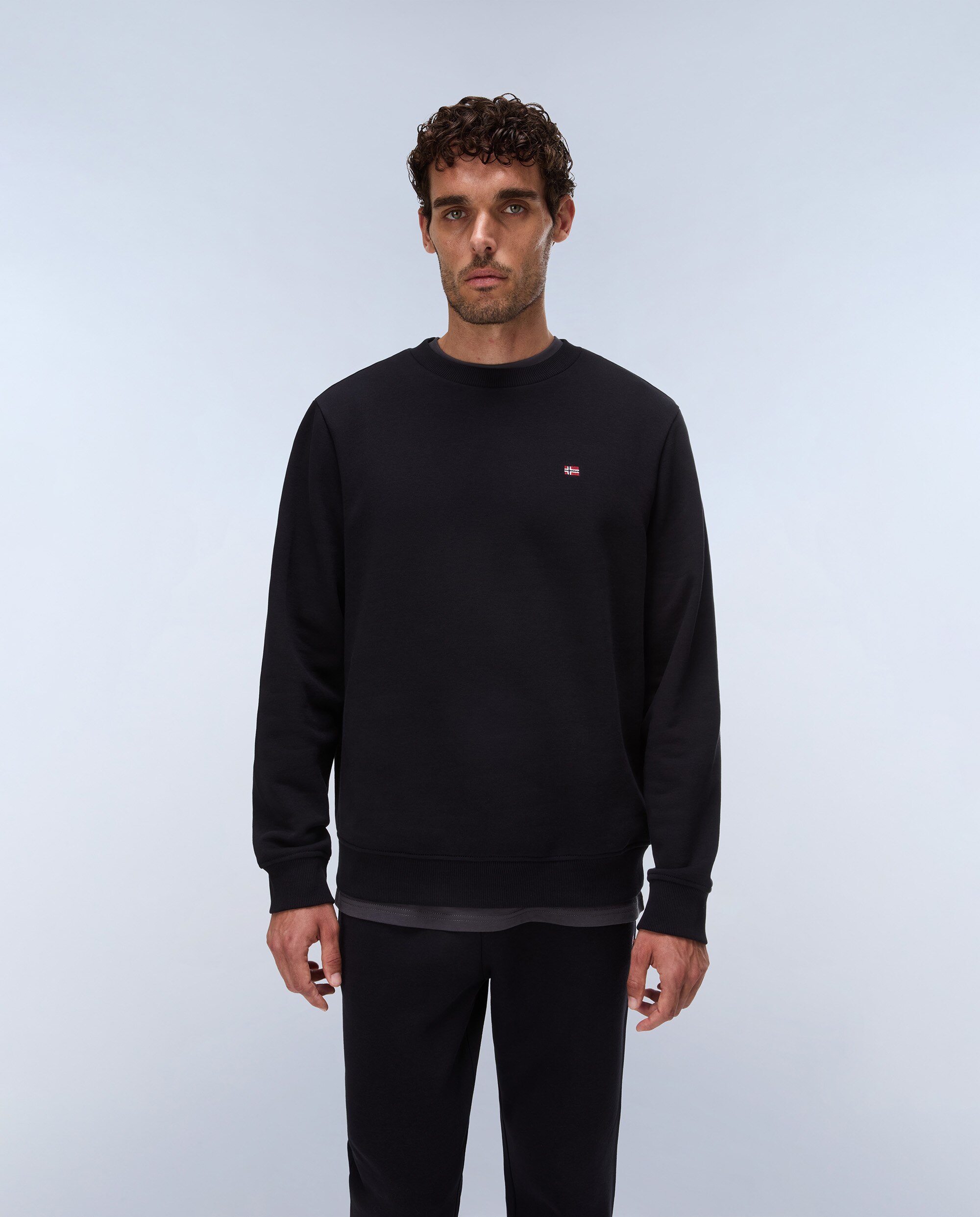 Sudadera de hombre balis c wint con cuello redondo - Napapijri - Negro Negro-1