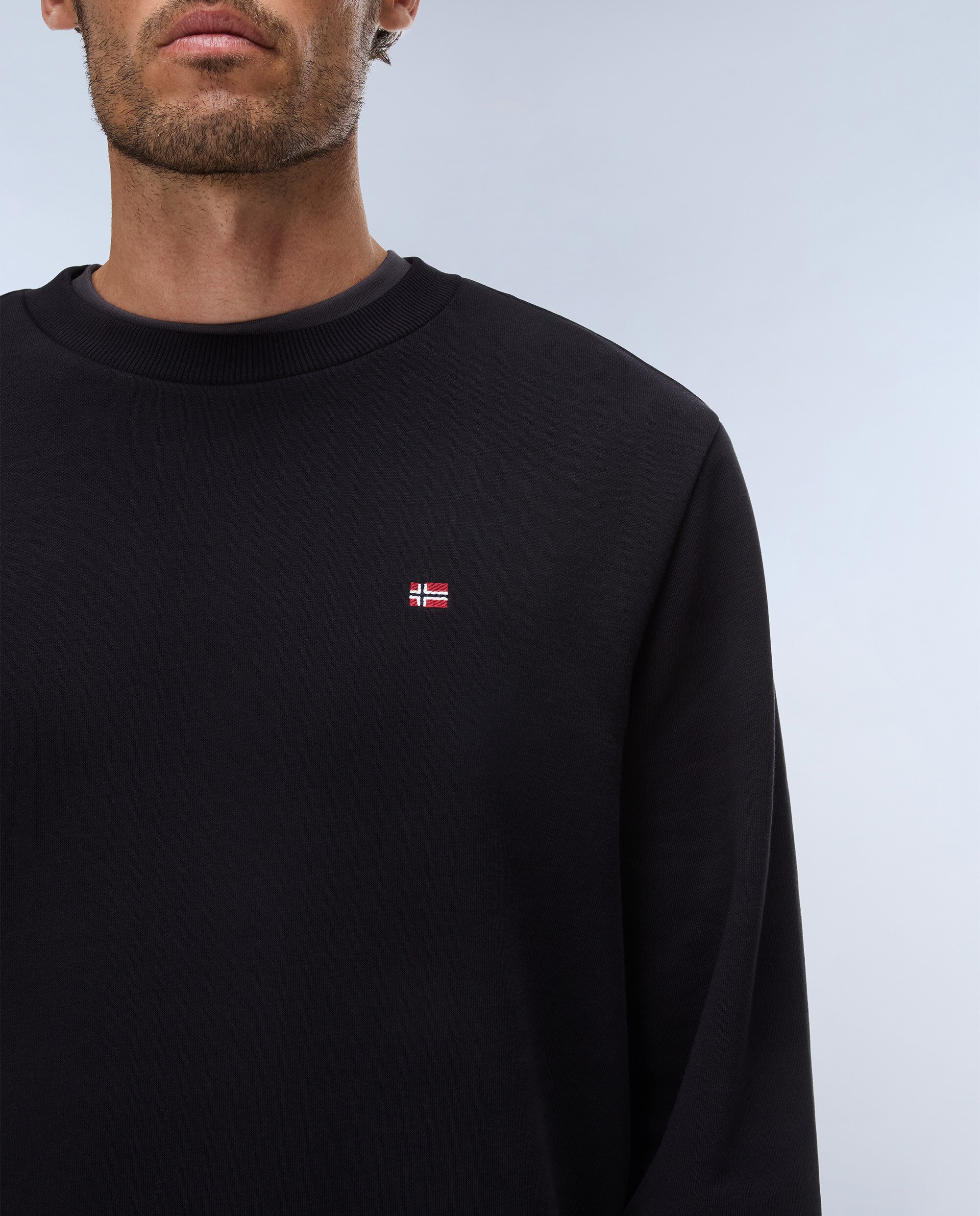 Sudadera de hombre balis c wint con cuello redondo - Napapijri - Negro Negro-3