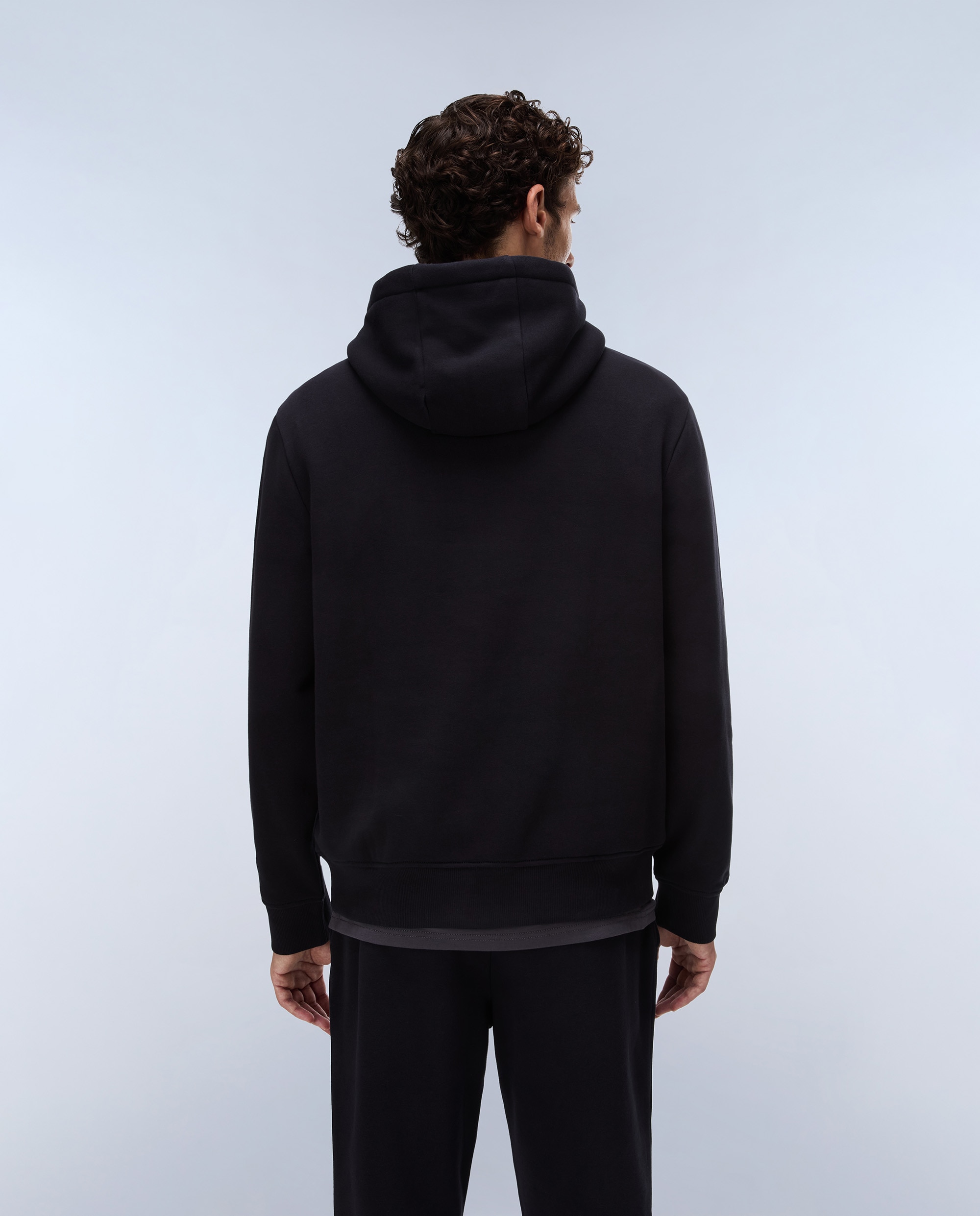 Sudadera de hombre balis h wint con capucha - Napapijri - Negro Negro-2