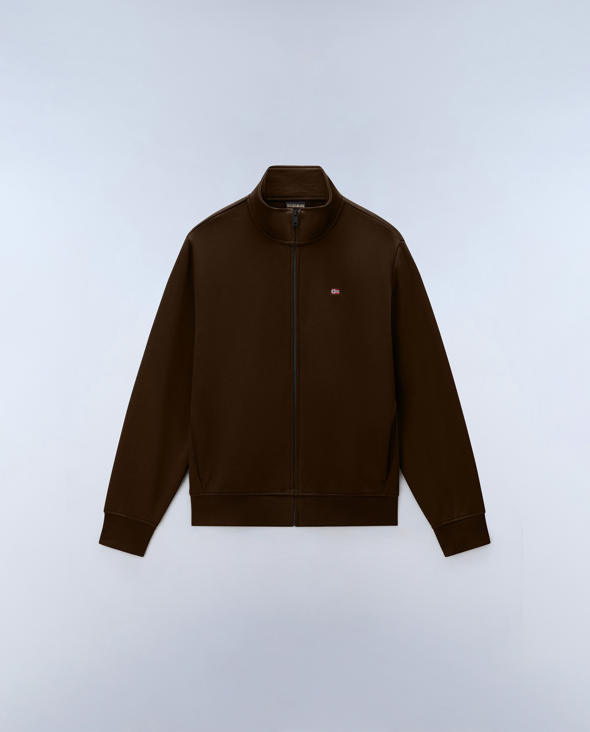 Sudadera de hombre balis fz win con cremallera completa - Napapijri - Marrón chocolate Marrón chocolate-6