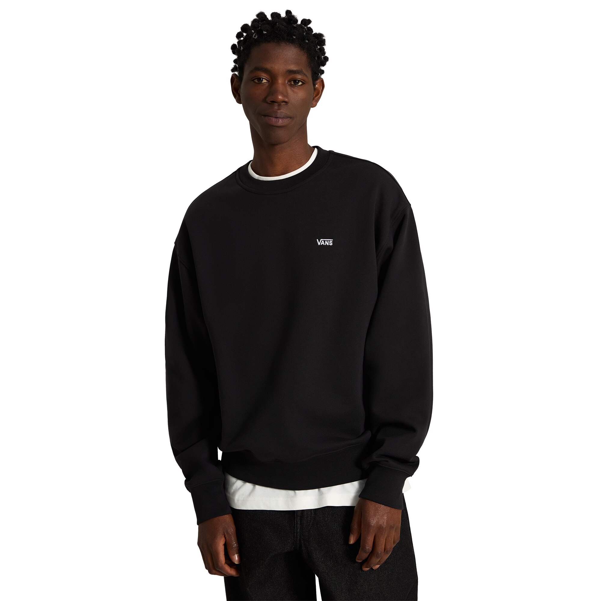 Sudadera de hombre Left Chest II Crew Vans - Negro Negro-3