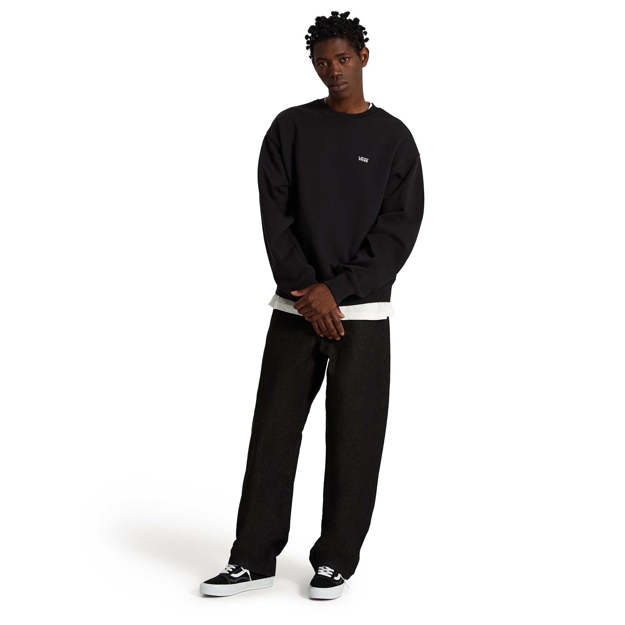Sudadera de hombre Left Chest II Crew Vans - Negro Negro-4