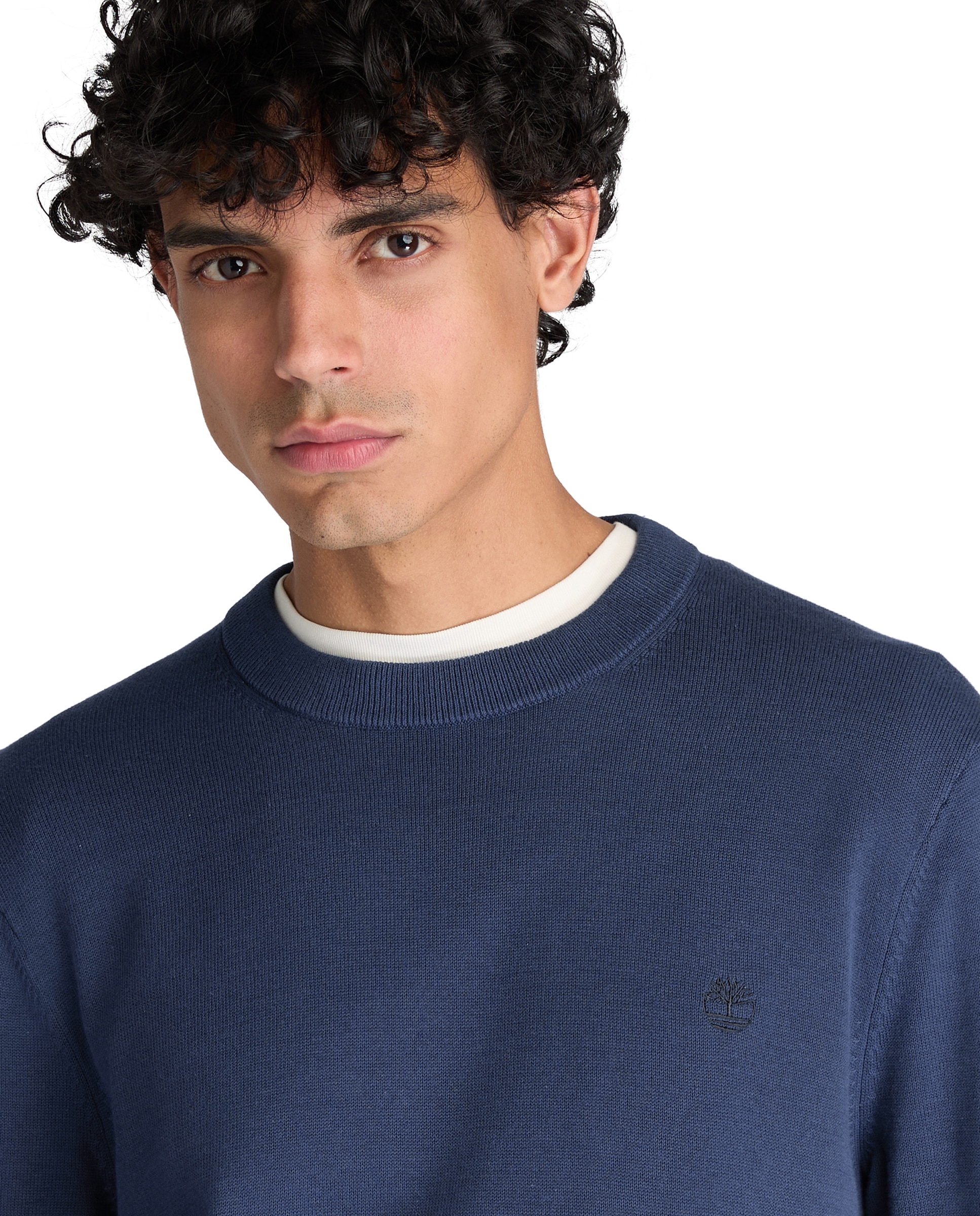 Jersey de hombre de cuello redondo de algodón williams river - Timberland - Azul oscuro Azul oscuro-3