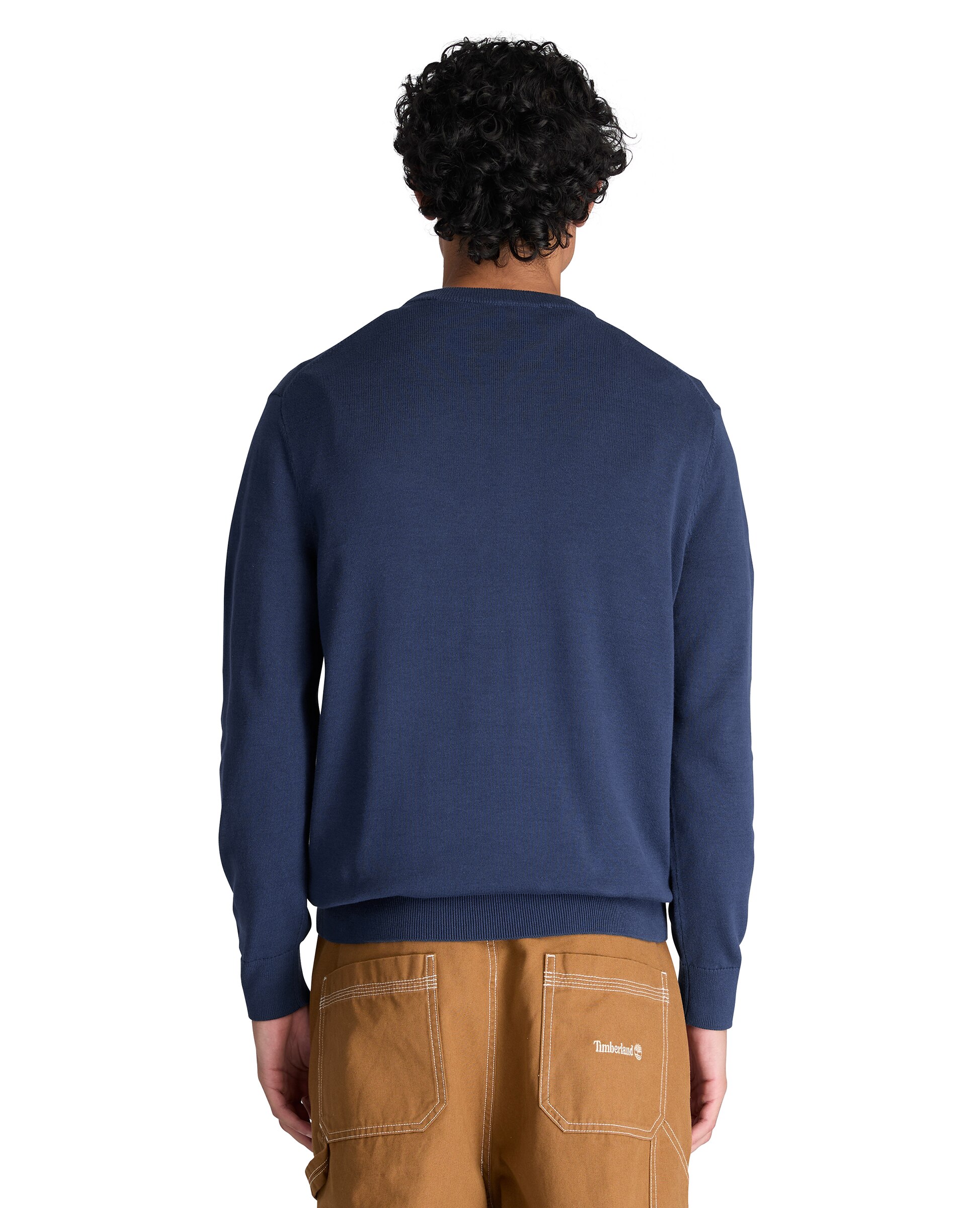 Jersey de hombre de cuello redondo de algodón williams river - Timberland - Azul oscuro Azul oscuro-4