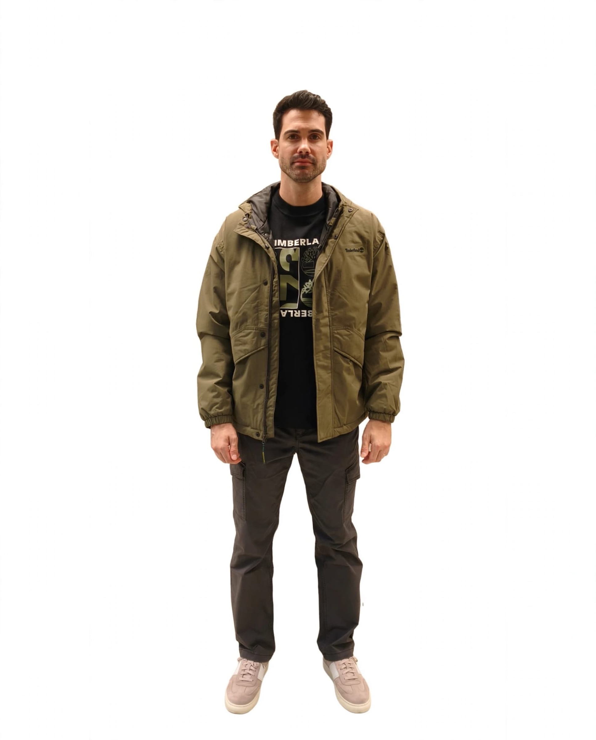 Imagen 0 de Pantalones cargo de hombre de sarga brookline cavalry Negro