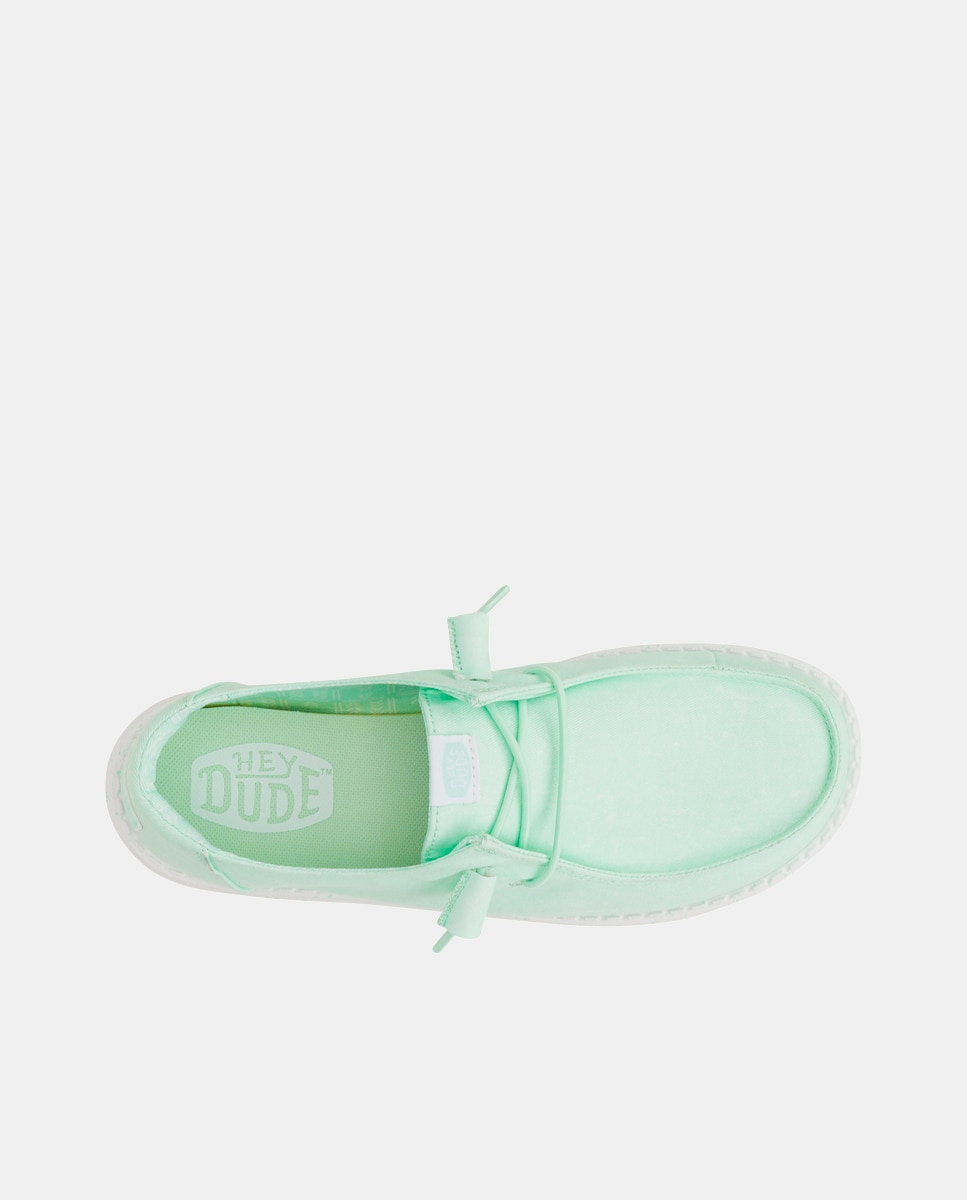 Imagen 6 de Zapatillas de cordones de mujer de lona - Turquesa Turquesa