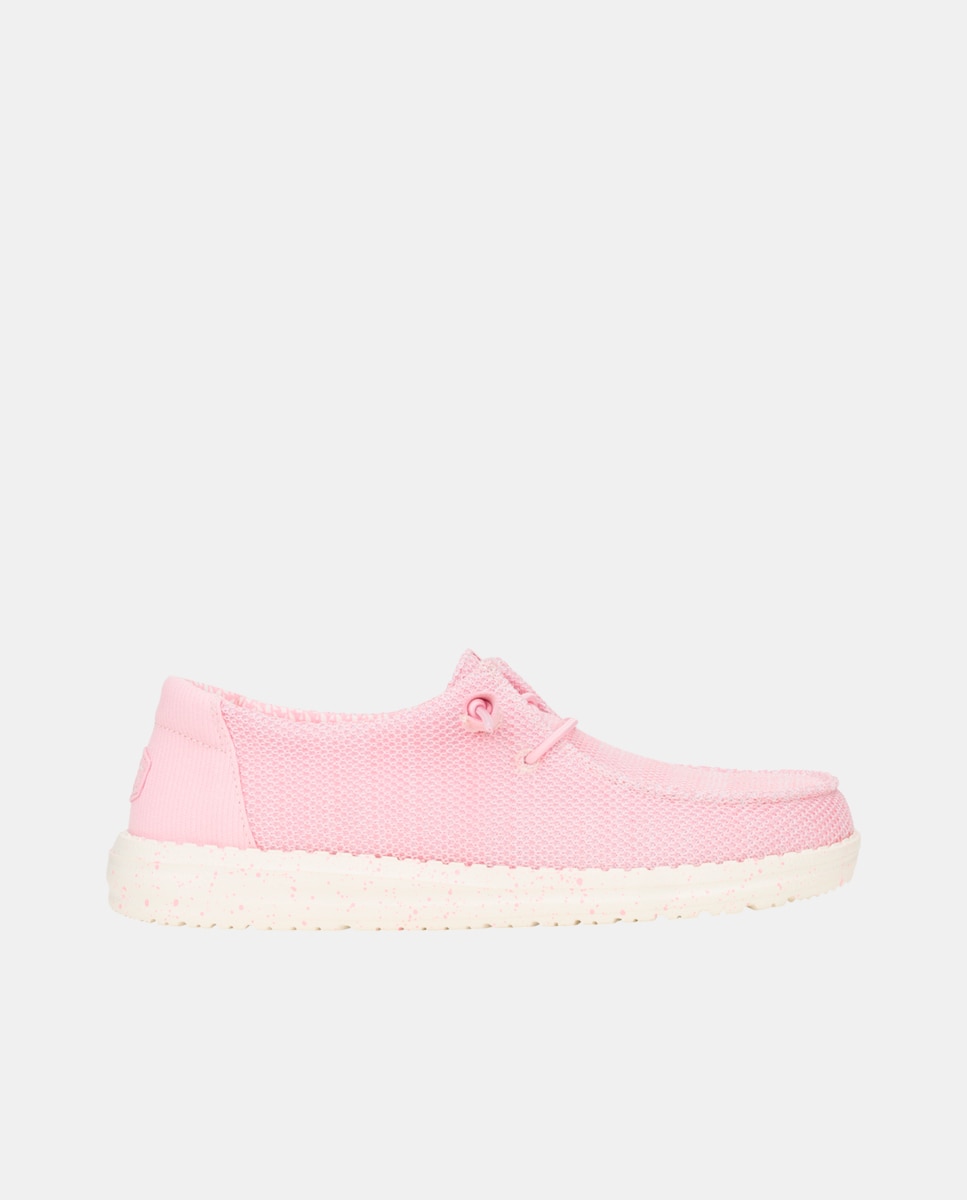 Imagen 1 de Zapatillas de cordones de mujer en malla elástica Rosa