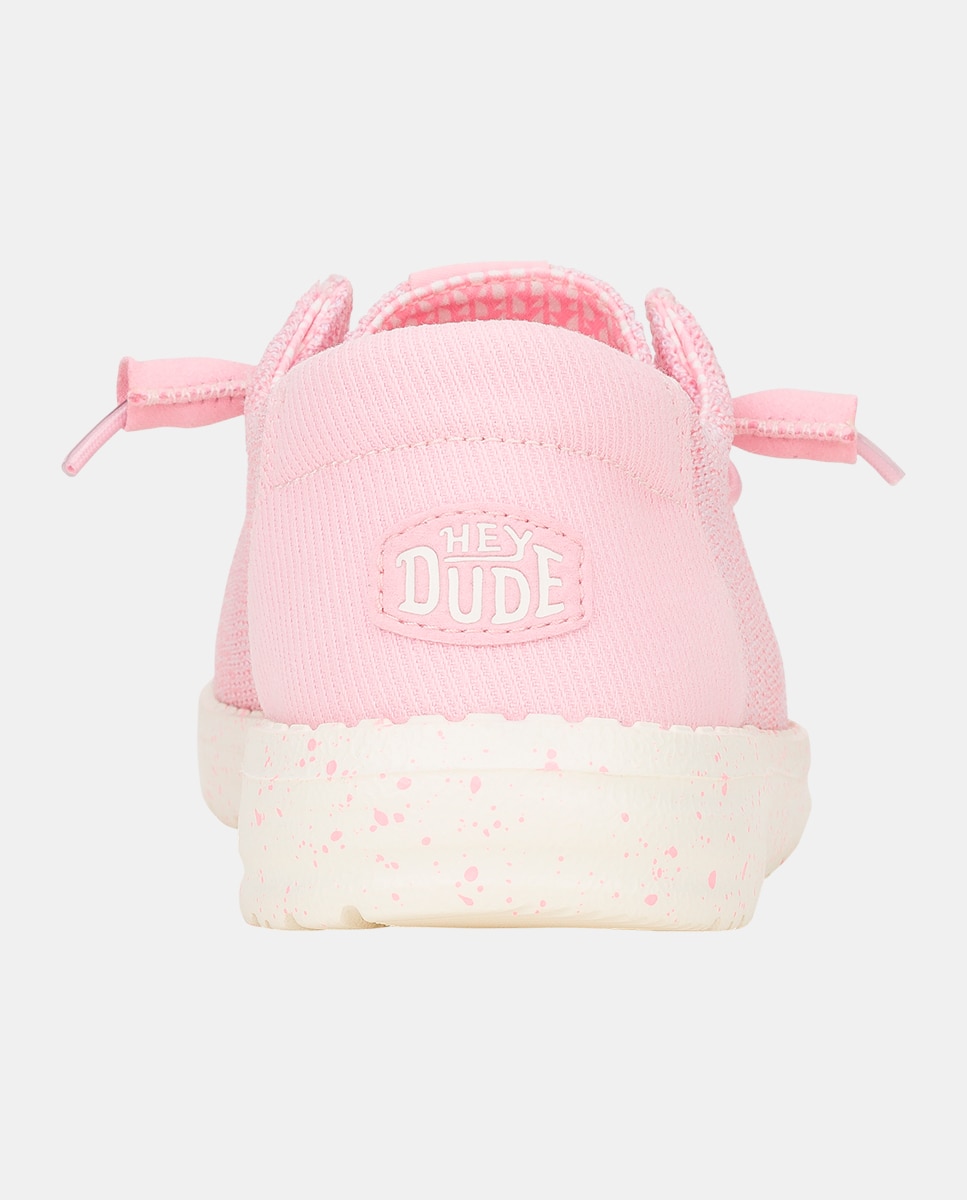 Imagen 5 de Zapatillas de cordones de mujer en malla elástica - Rosa Rosa