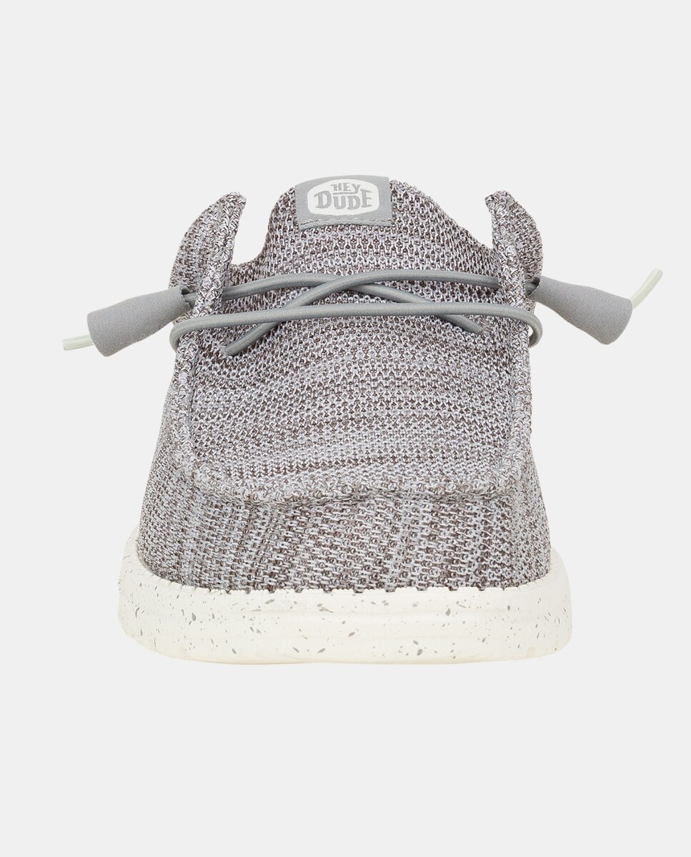 Zueco de hombre en malla elástica - HeyDude - Gris Gris-4