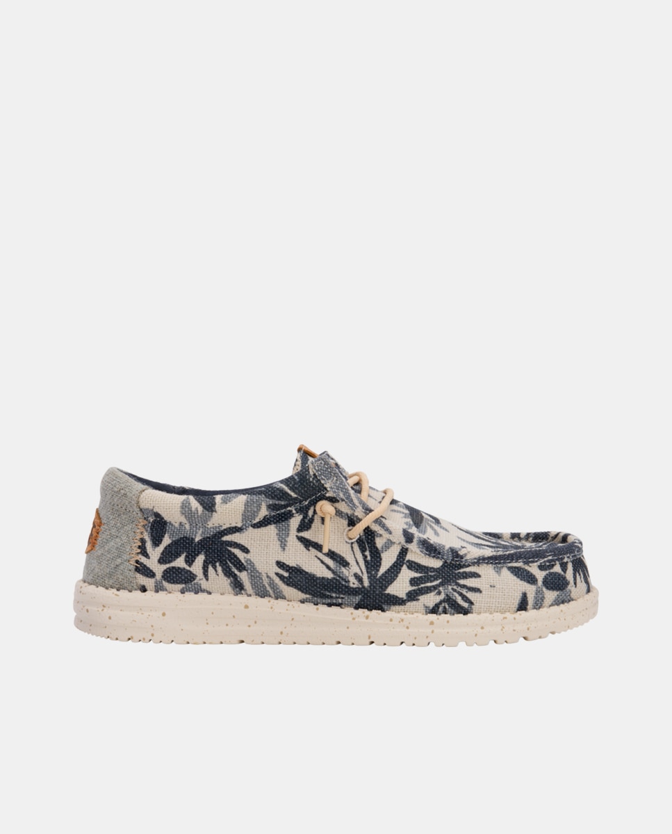 HeyDude - Zapato de cordones de hombre en yute con estampado.