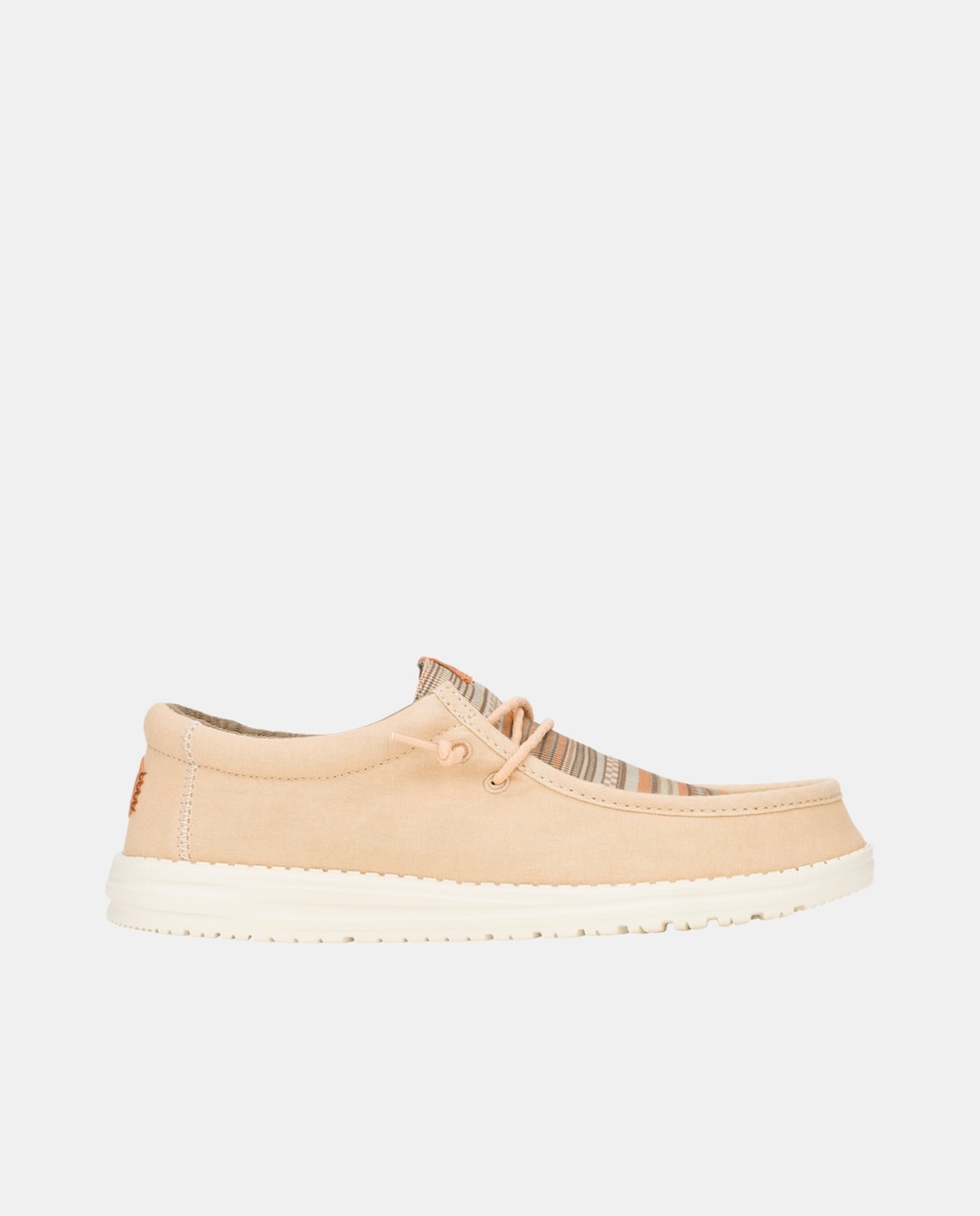 HeyDude - Zapato de cordones de hombre en algodón con estampado a rayas.
