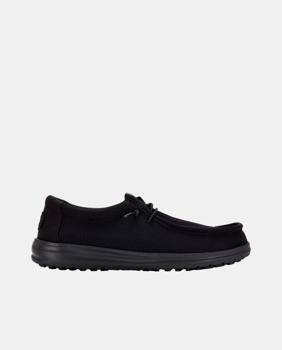 HeyDude - Zapatos de cordones de hombre en malla repelente al agua.