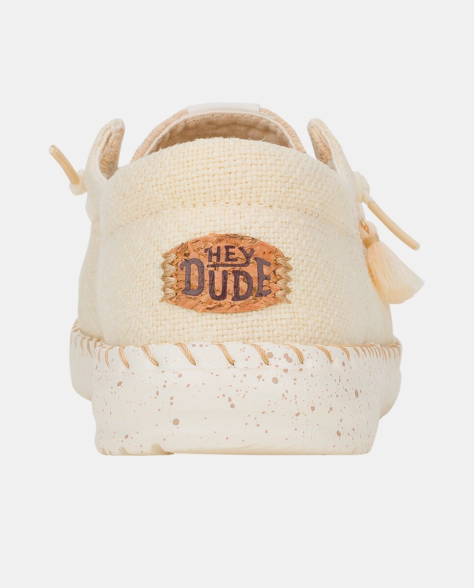 Zapato de cordones de mujer en yute trenzado - HeyDude - Beige Beige-5