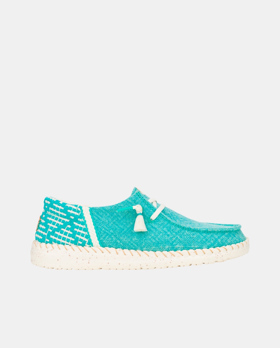 HeyDude - Zapato de cordones de mujer en yute trenzado.
