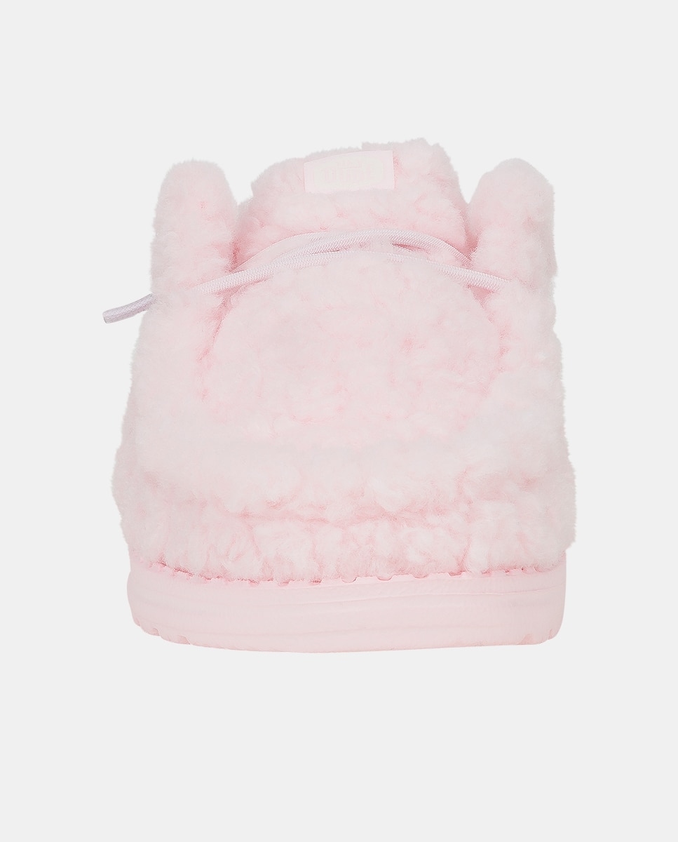 Zuecos de mujer con forro de borreguito - HeyDude - Rosa pastel Rosa pastel-5