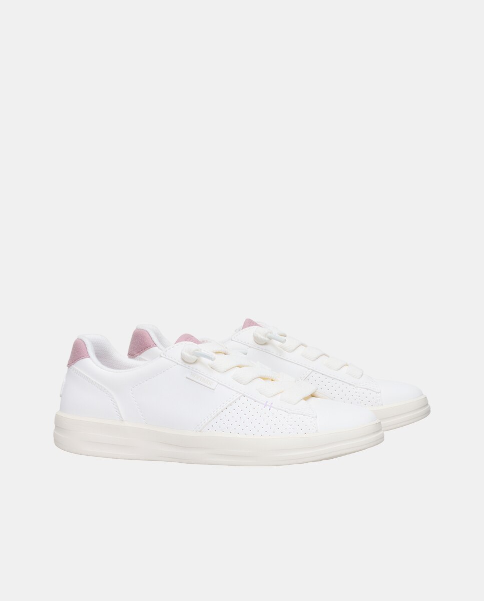 Zapatillas de mujer en tejido - HeyDude - Blanco Blanco-4