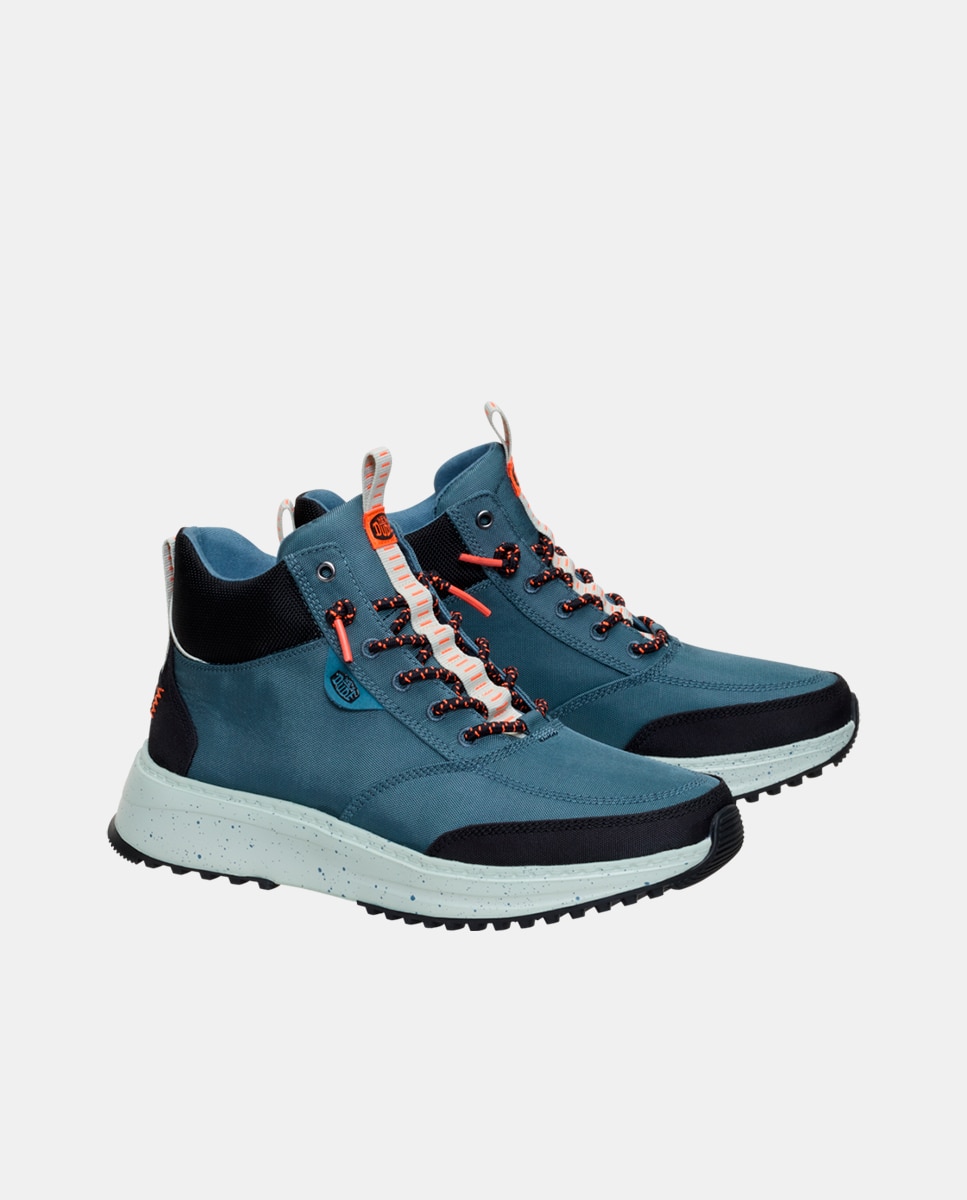 Imagen 2 de ¿fan de las zapatillas? ¿amante de las botas? tahoe nylon es para ti. este botñin de hombre de estilo deportivo ha sido diseñado con una parte uperior de nylon tratada con spray repelente al agua y suela de goma con tacos. saluda a las mejores botas depo - Azul Azul