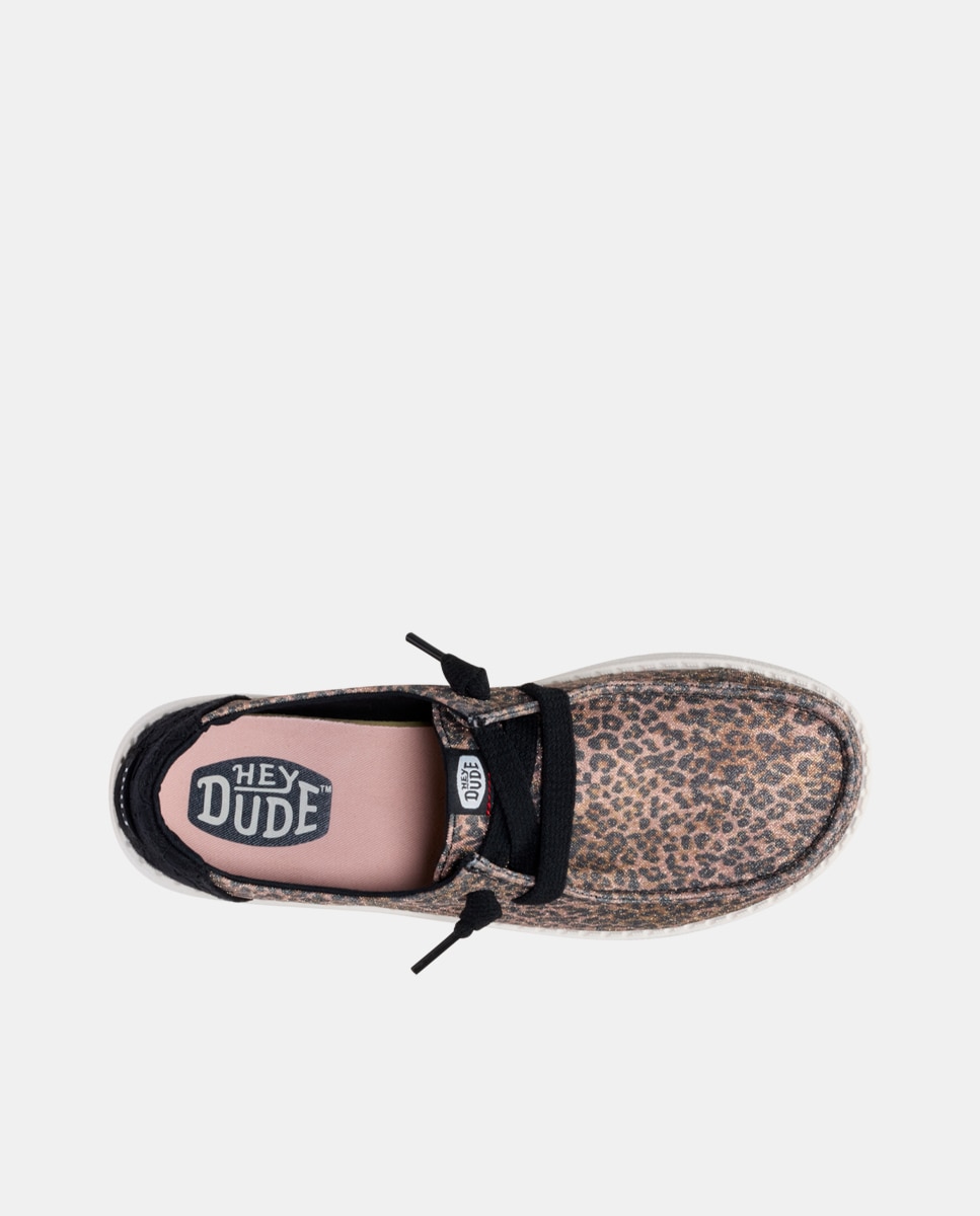 Zapatos de cordones de mujer en tejido - HeyDude - Marrón Marrón-6