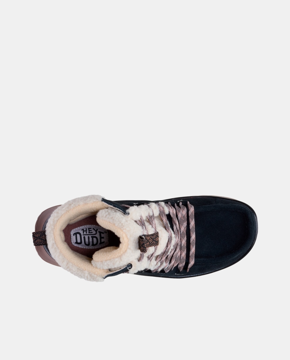 Zapatos de cordones de mujer en ante - HeyDude - Negro Negro-6