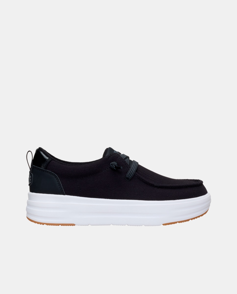 HeyDude - Zapatos de cordones de mujer de malla.