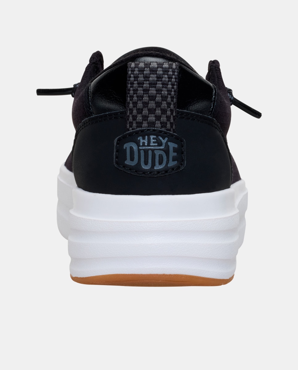 Zapatos de cordones de mujer de malla - HeyDude - Negro Negro-5