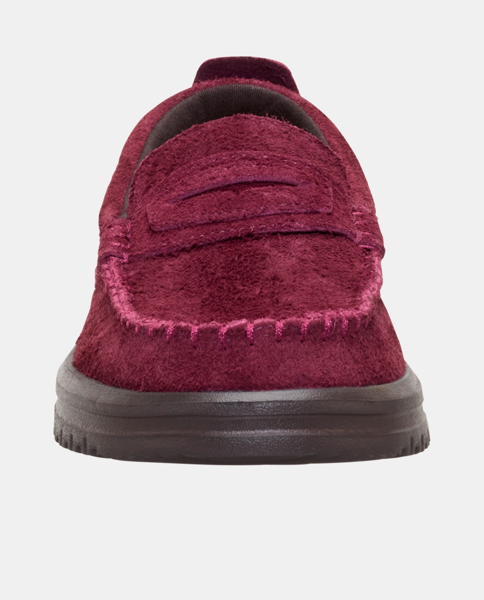 Zapatos de cordones de mujer en piel - HeyDude - Morado Morado-4