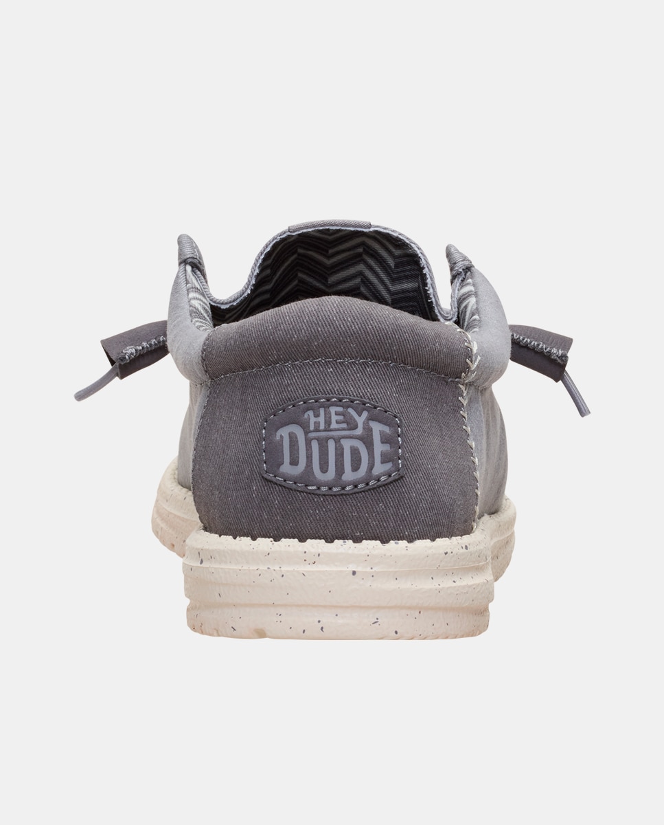 Imagen 7 de Zapatos de cordones de hombre de lona - HeyDude - Gris Gris