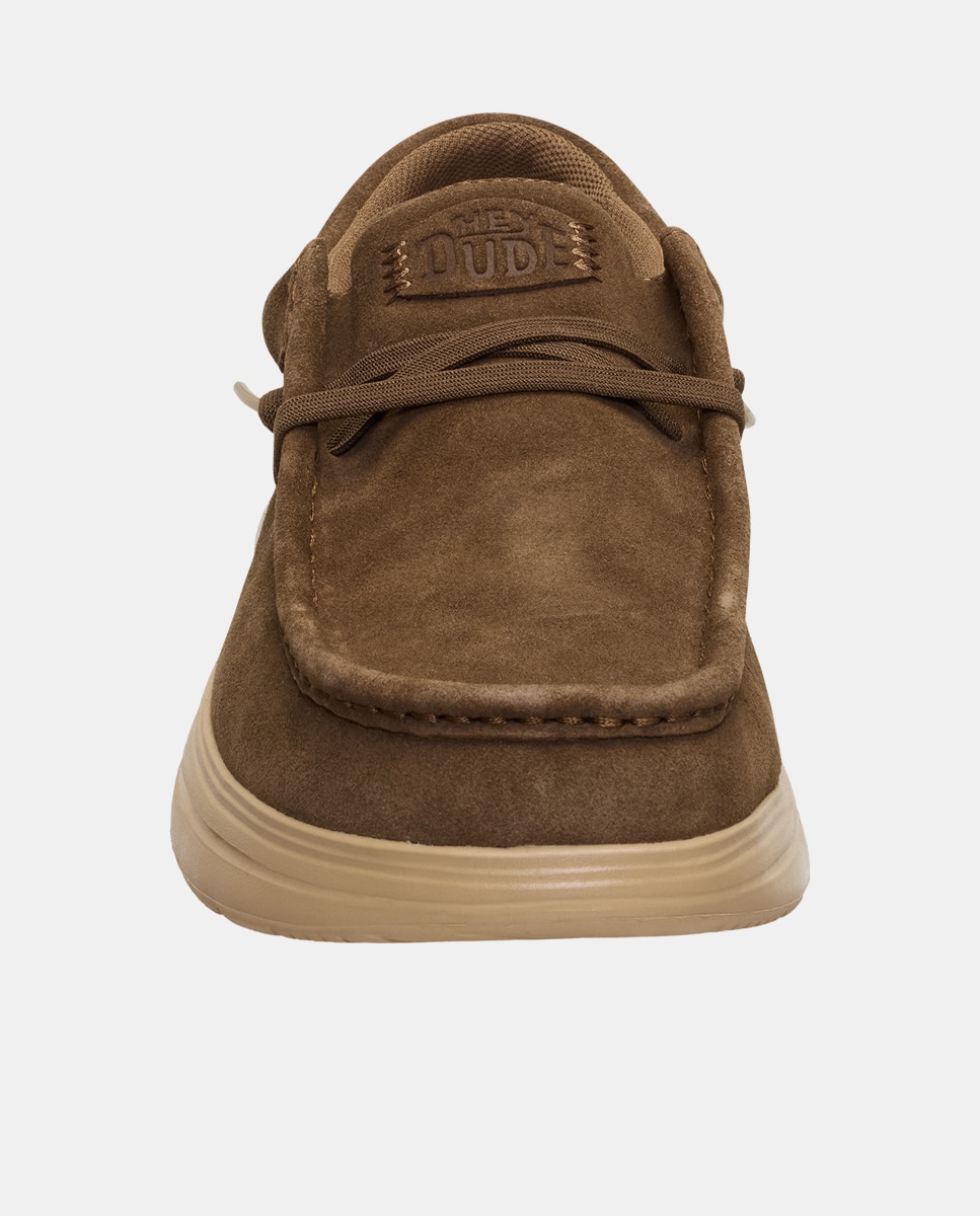 Zapatos de cordones de hombre en ante - HeyDude - Marrón oscuro Marrón oscuro-5