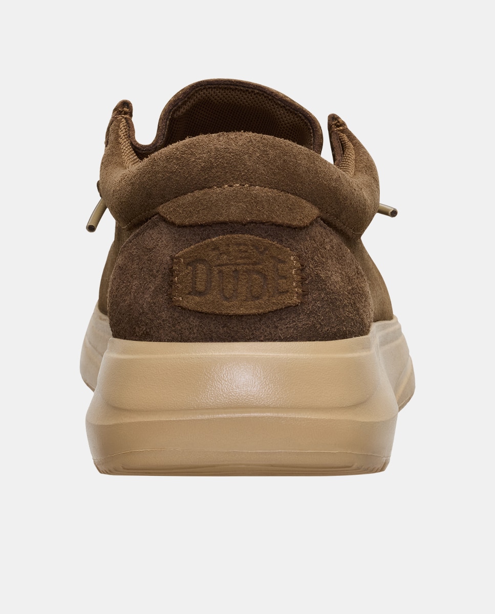Zapatos de cordones de hombre en ante - HeyDude - Marrón oscuro Marrón oscuro-6